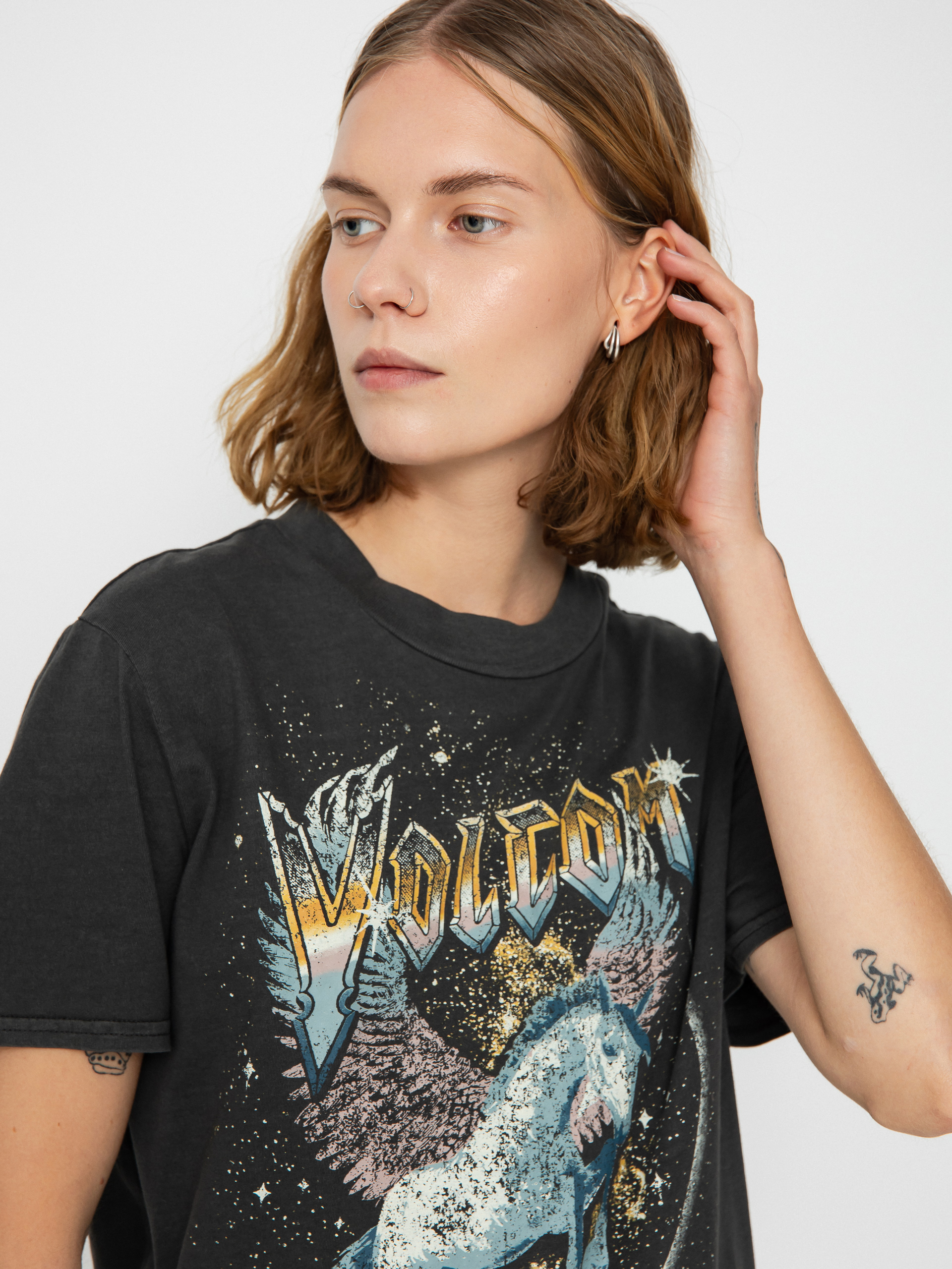 Tricou Volcom Lock It Up Wmn (black)