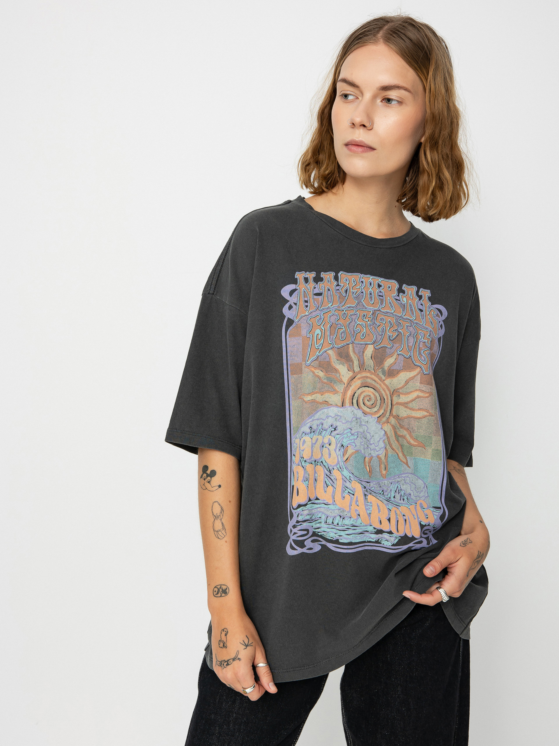 Tricou Billabong Natural Mystic Wmn (off black)