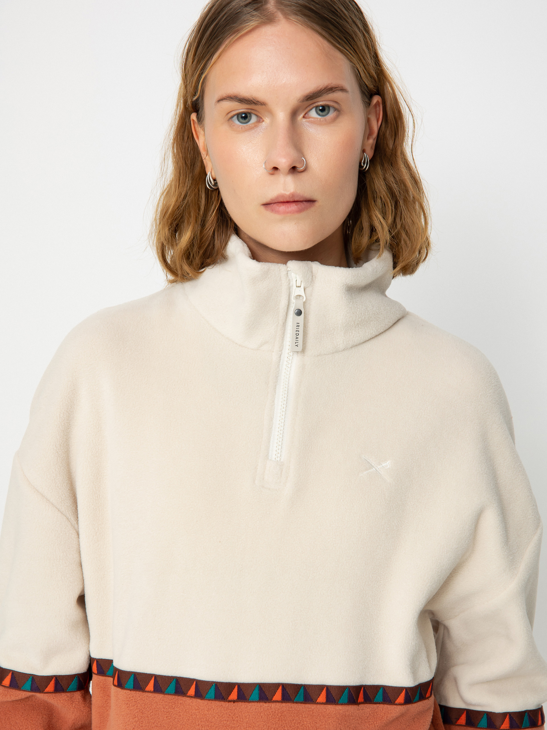 Pentru femei Hanorac din fleece Iriedaily Holina (cedar wood)