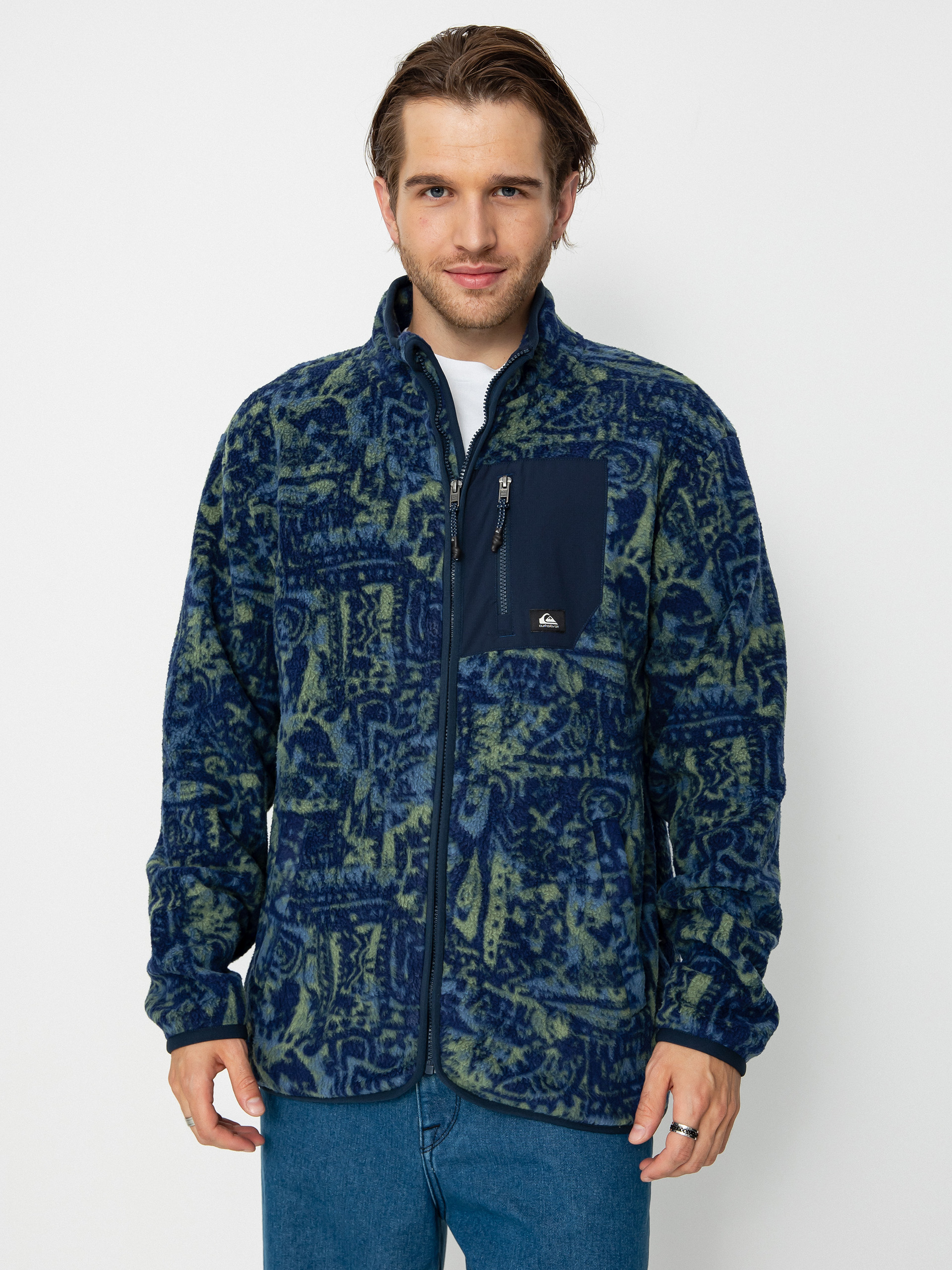 Hanorac din fleece Quiksilver Clean Coasts (navalacademynuvintag)