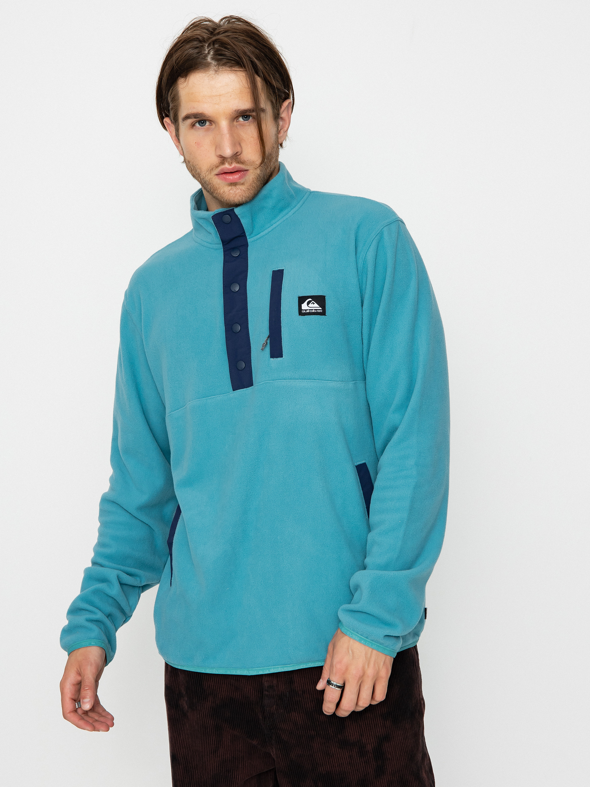 Hanorac din fleece Quiksilver No Destination 2 (brittany blue)