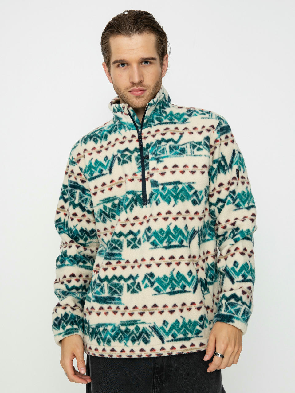 Hanorac din fleece Billabong Boundary (bone)