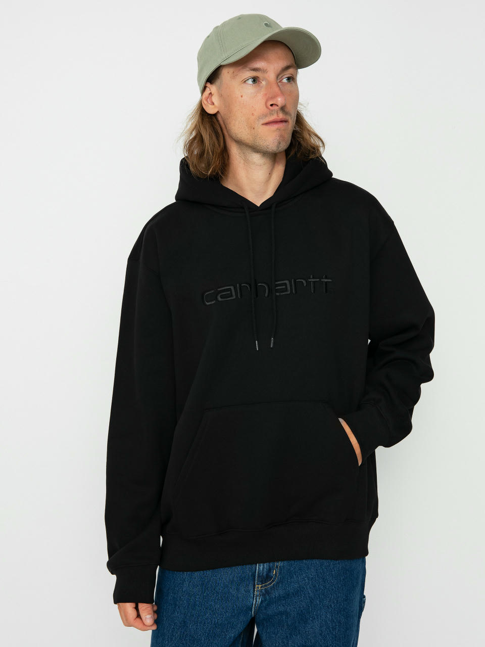 Hanorac cu glugă Carhartt WIP Carhartt HD (black/black)