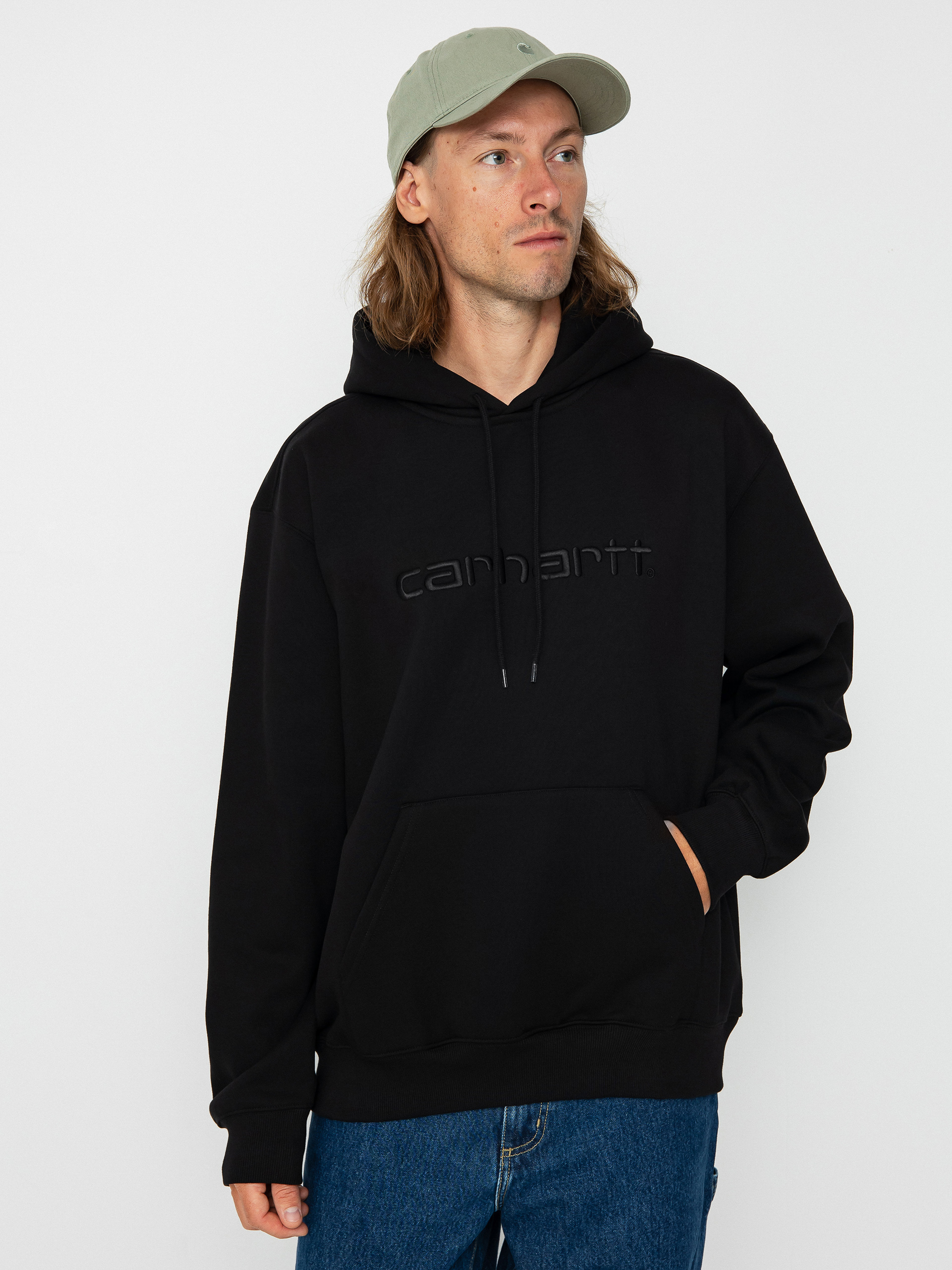 Hanorac cu glugu0103 Carhartt WIP Carhartt HD (black/black)