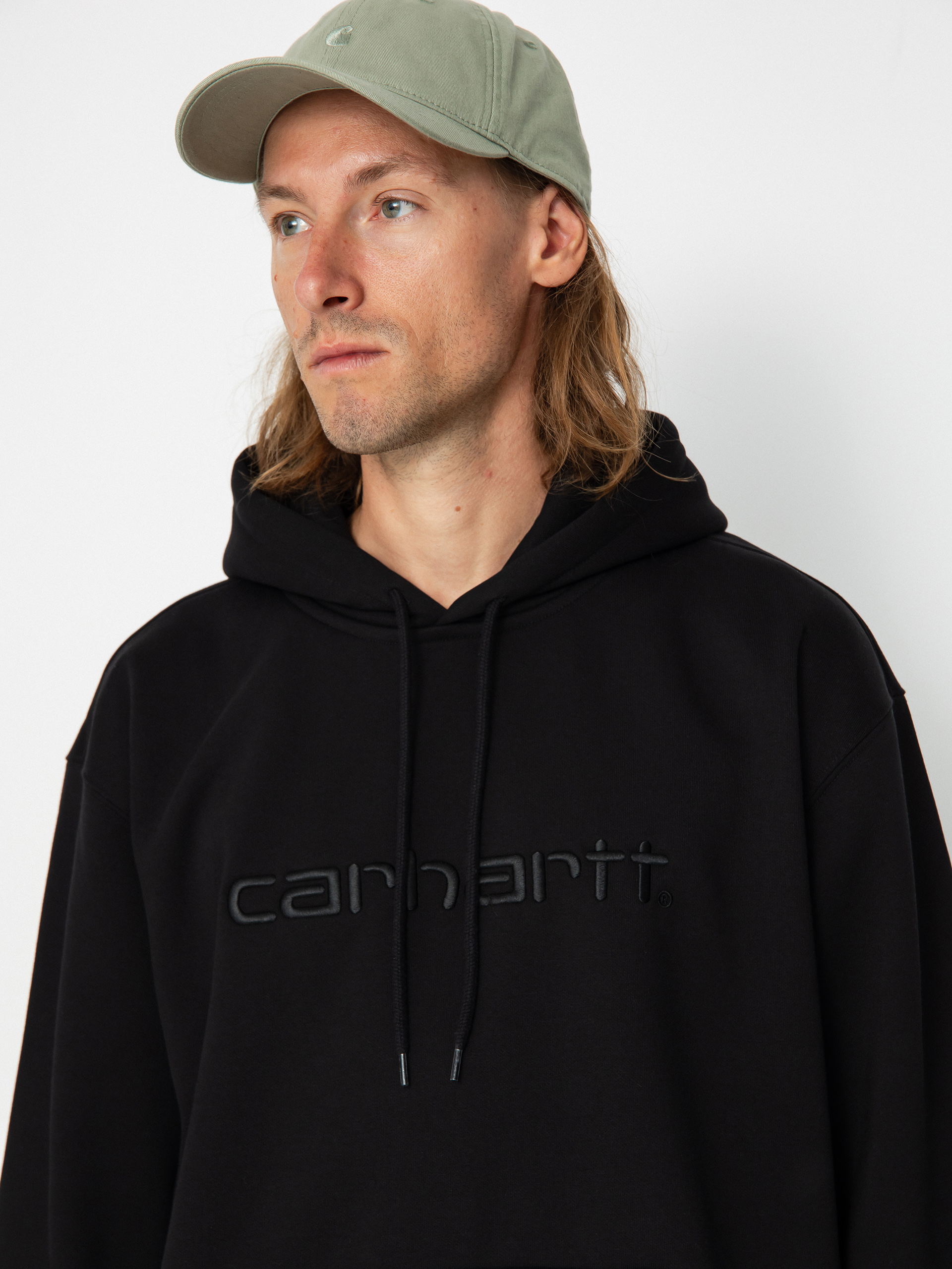 Hanorac cu glugă Carhartt WIP Carhartt HD (black/black)