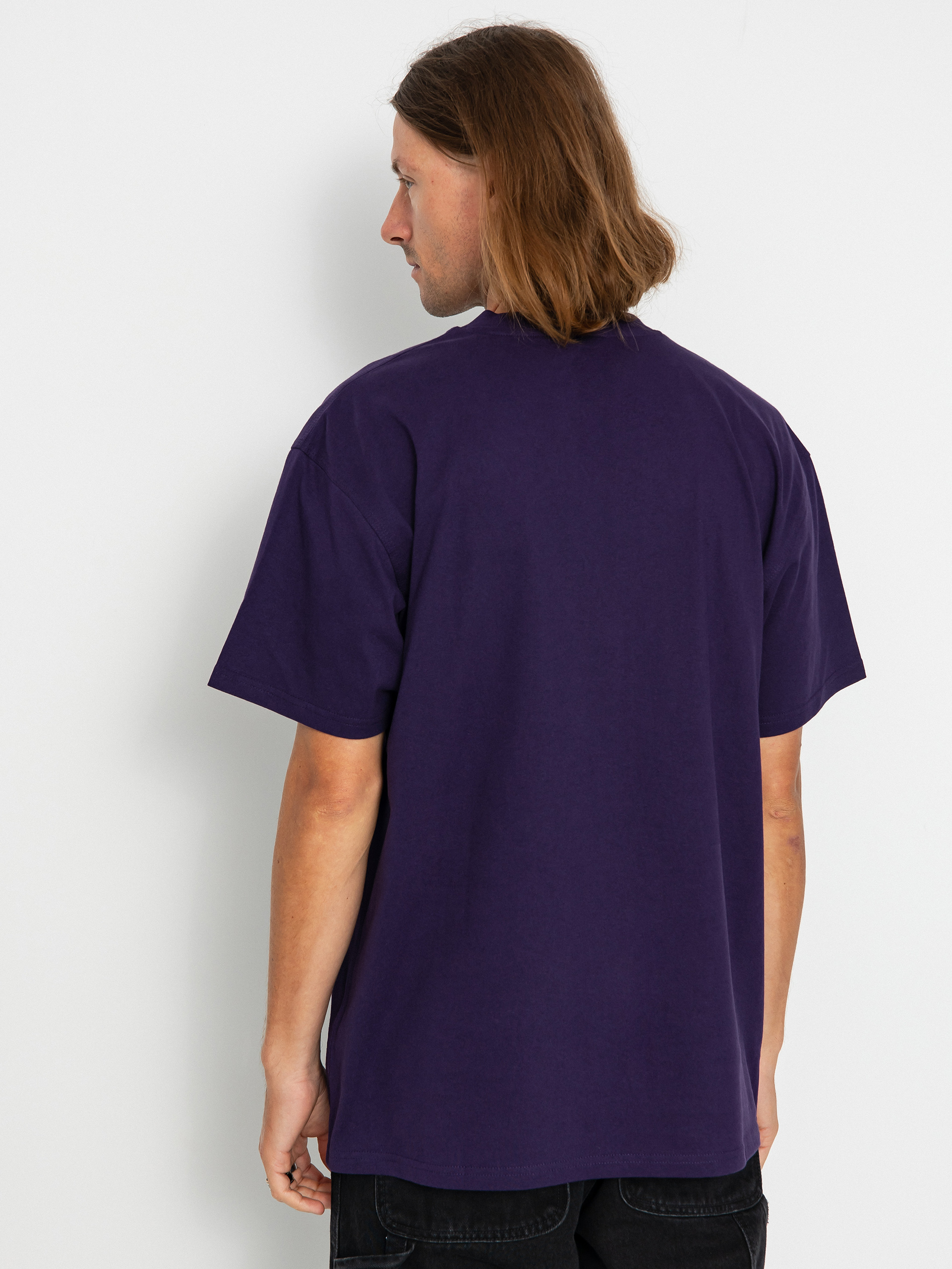 Tricou Carhartt WIP American Script (cassis)