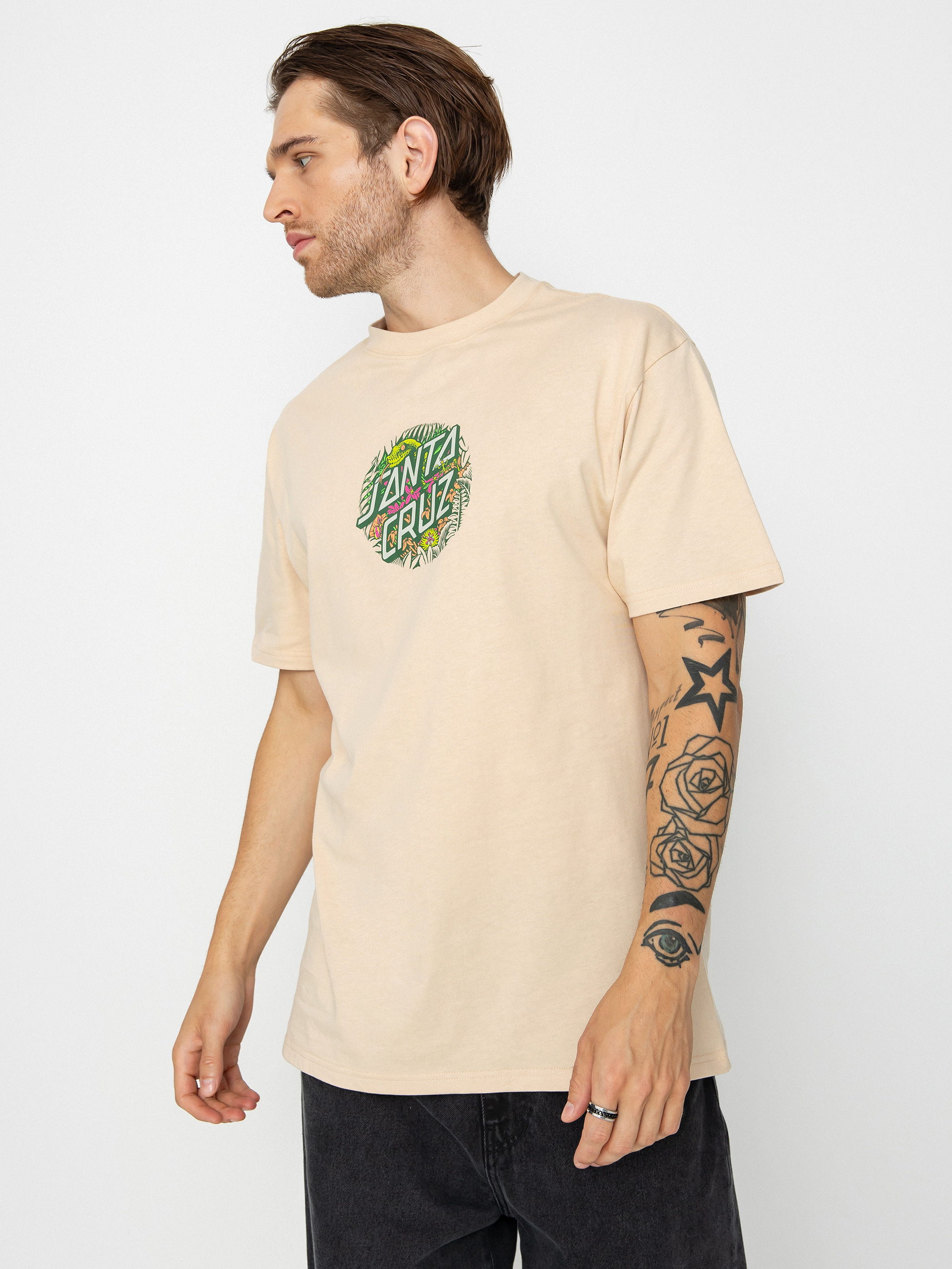 Tricou Santa Cruz Asp Flores Dot Front (oat)