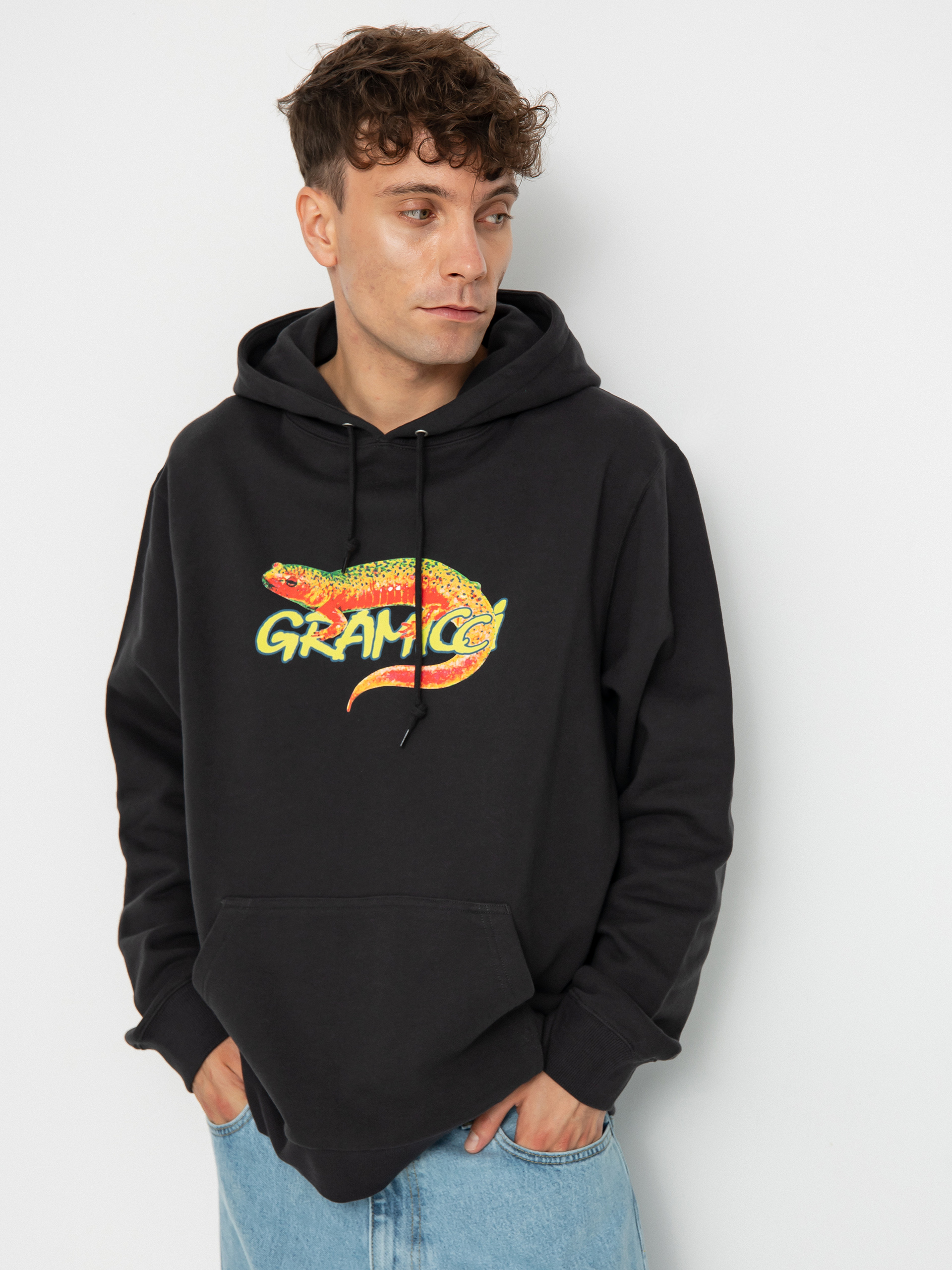 Hanorac cu glugă Gramicci Salamander HD (vintage black)