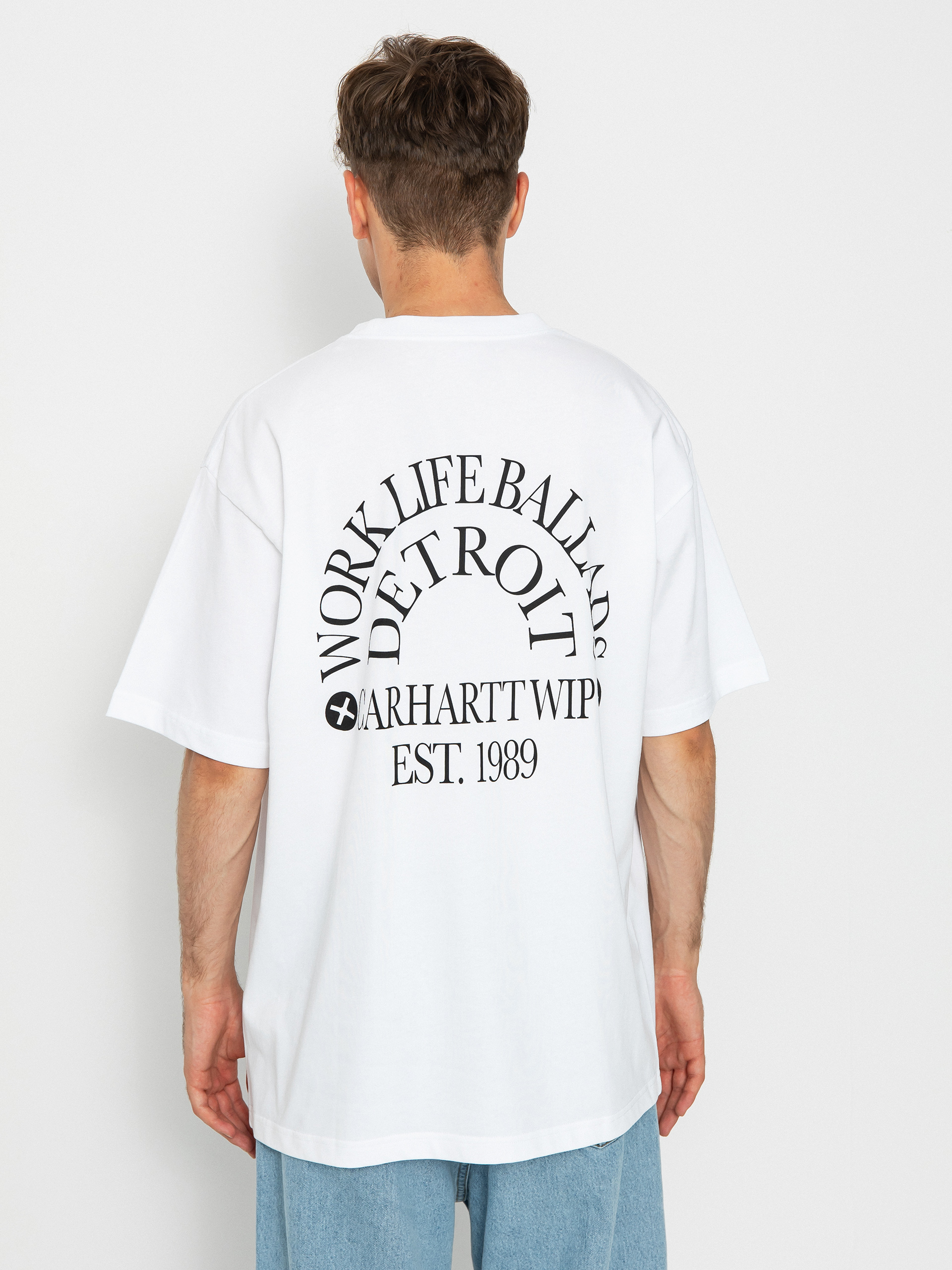 Tricou Carhartt WIP Work Varsity (white/black)