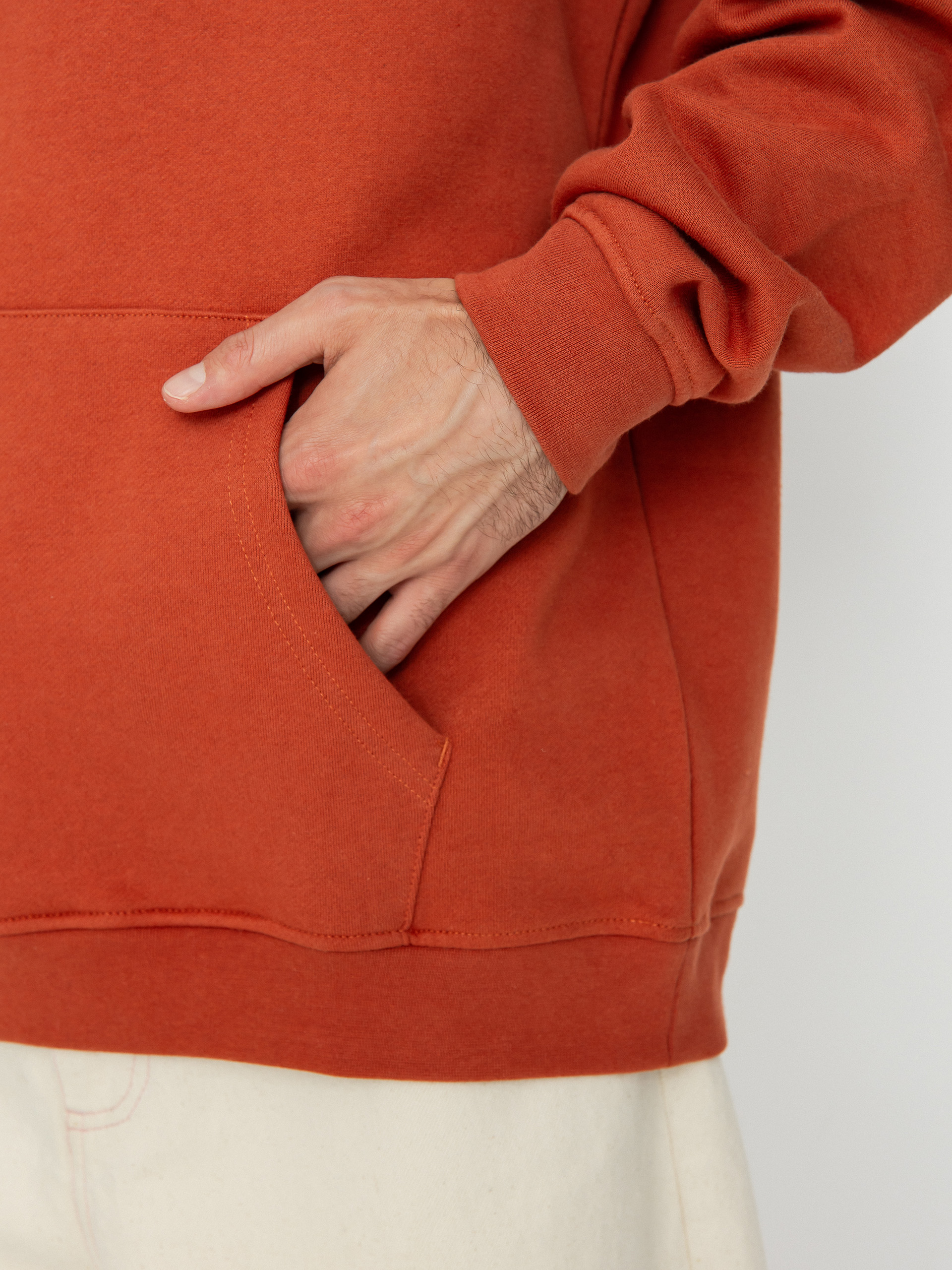 Hanorac cu glugă Santa Cruz Bone Hand Cruz HD (terracotta)