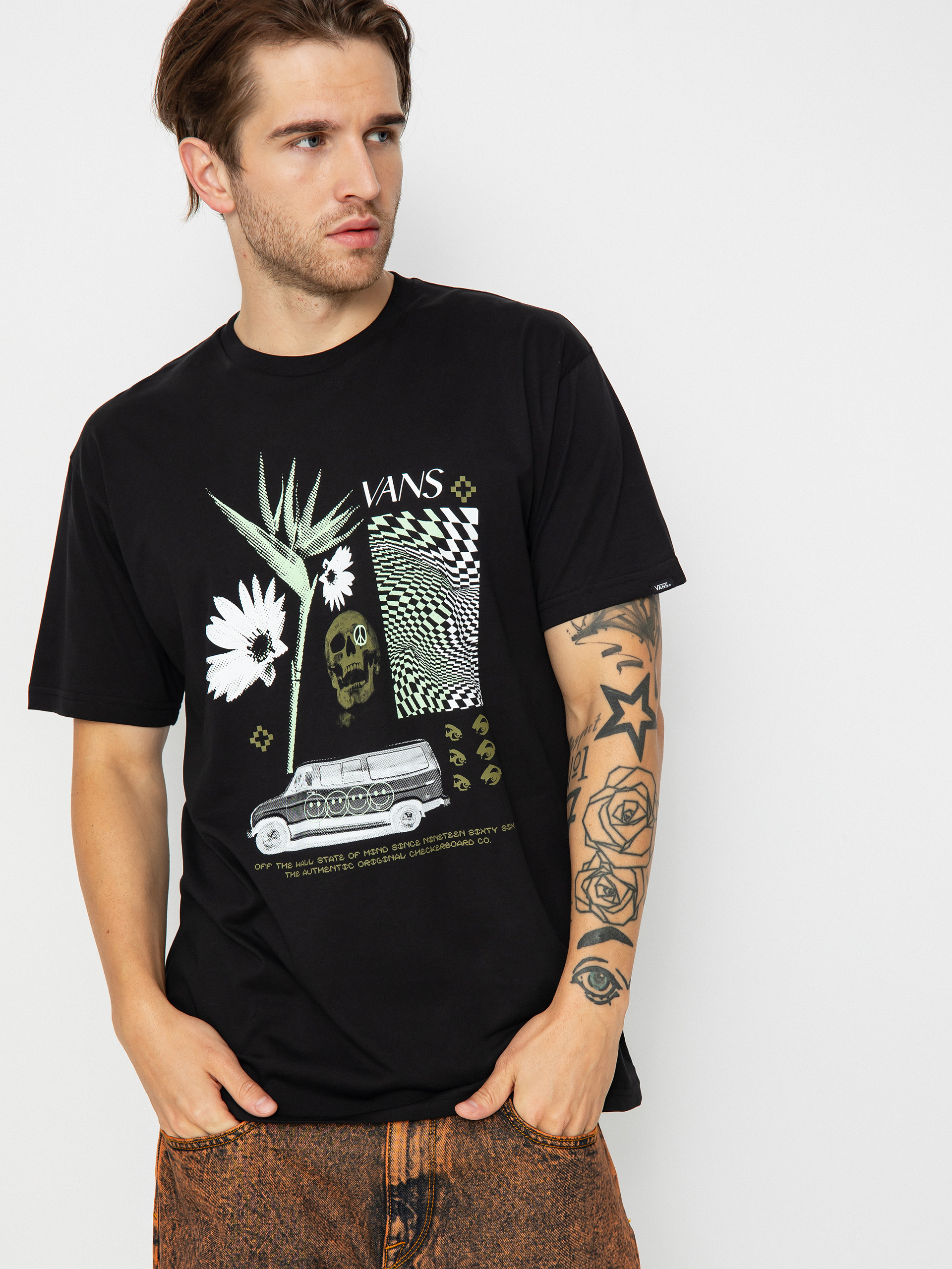 Tricou Vans Warped Vacation (black)