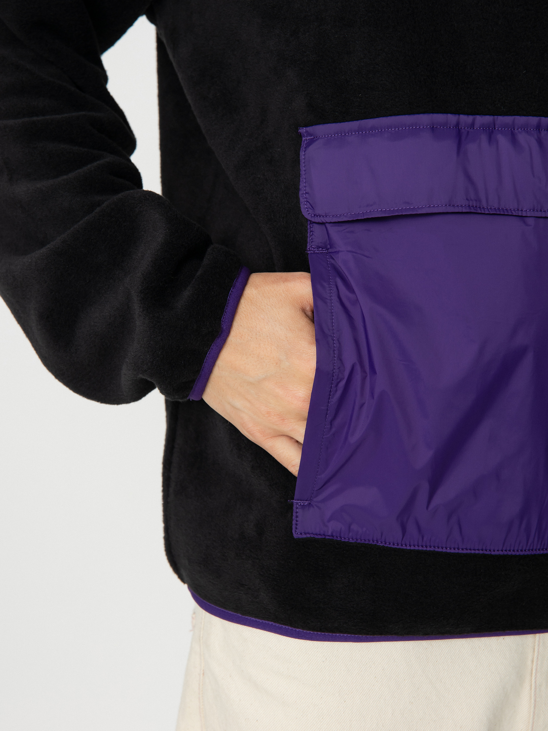 Pentru bărbați Hanorac din fleece Vans Mammoth (black/violet indigo)