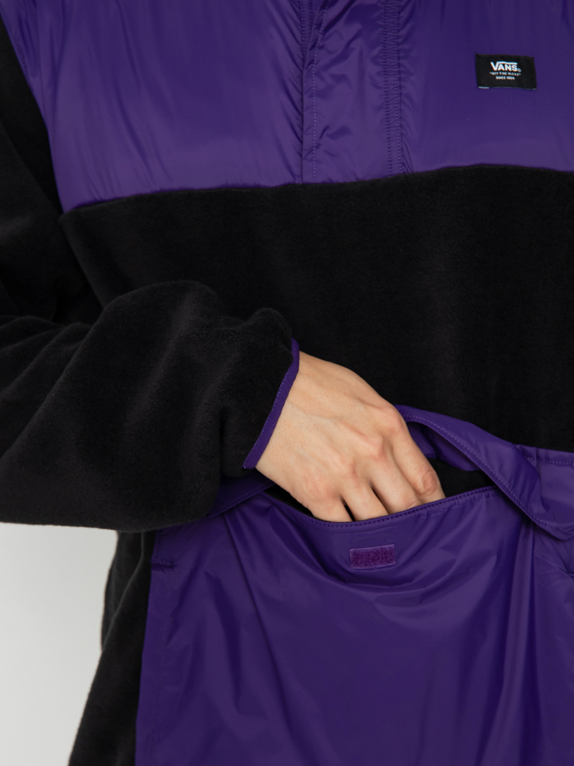 Pentru bărbați Hanorac din fleece Vans Mammoth (black/violet indigo)