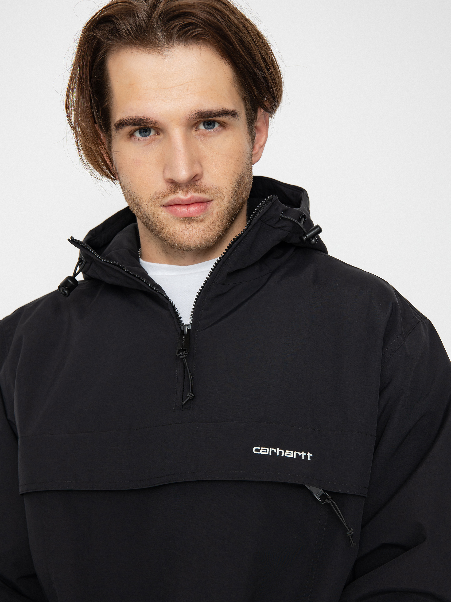 Geacă Carhartt WIP Windbreaker Pullover (black/white)