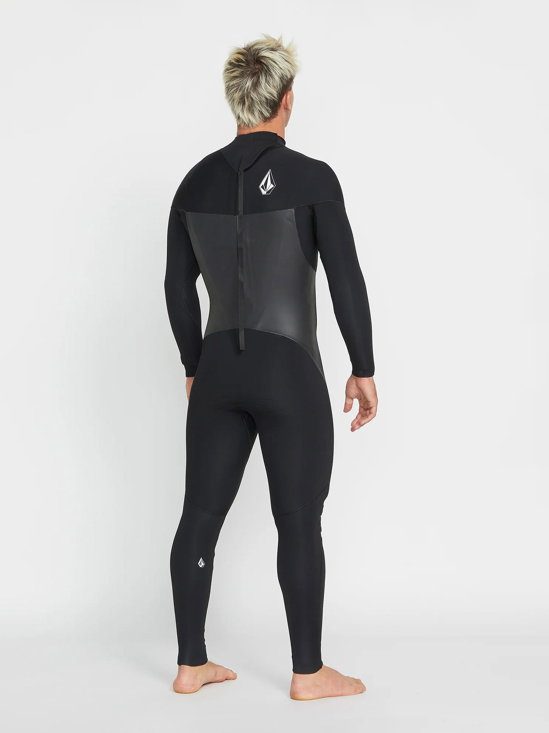 Mingi Volcom Pianka Modulator 3/2Mm Long Sleeve Back Zip Fullsuit (black)