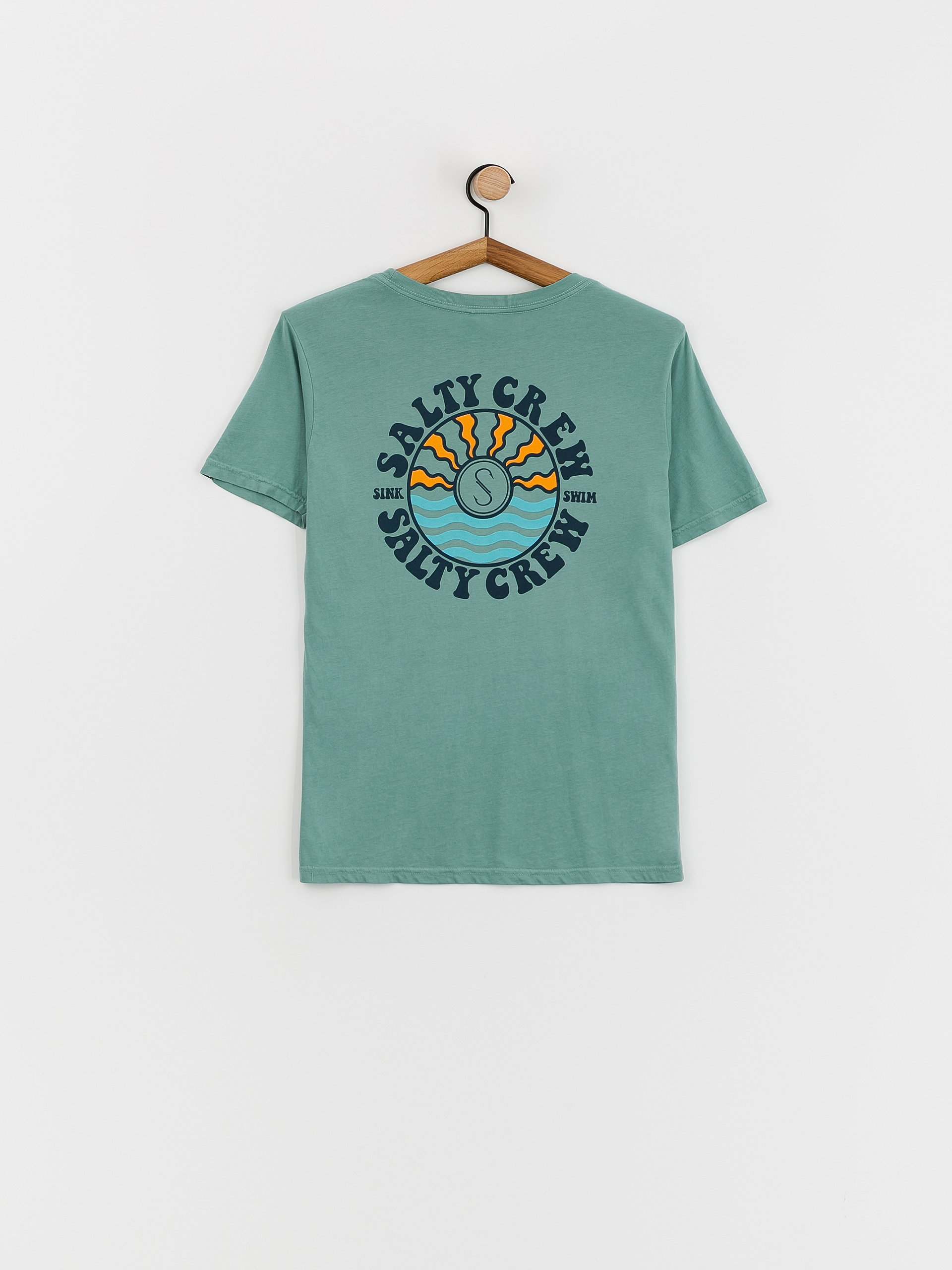 Tricou Salty Crew Sun Waves Boyfriend Wmn (dusty turq)