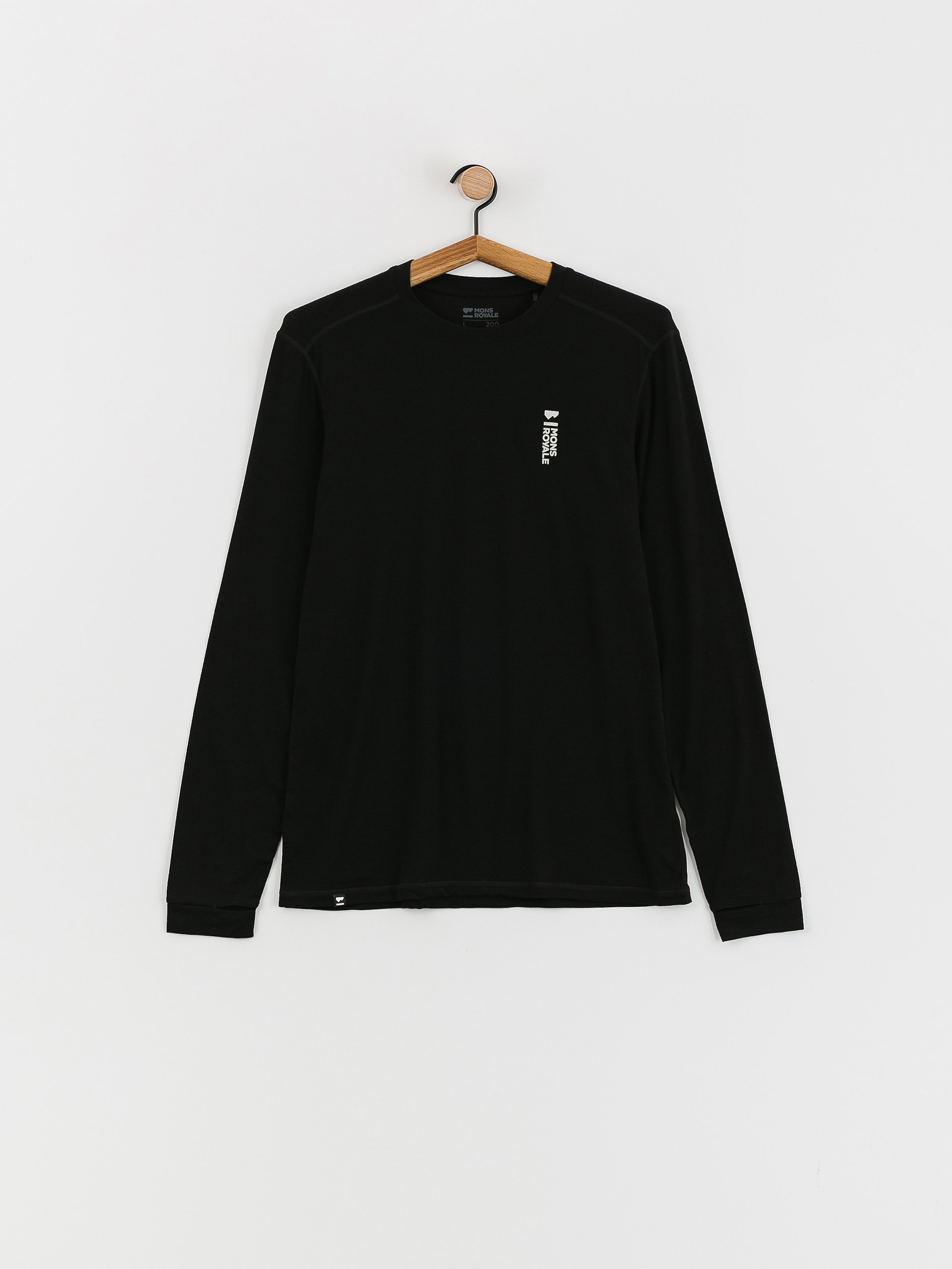 Longsleeve Mons Royale Cascade Merino Flex 200 (black)
