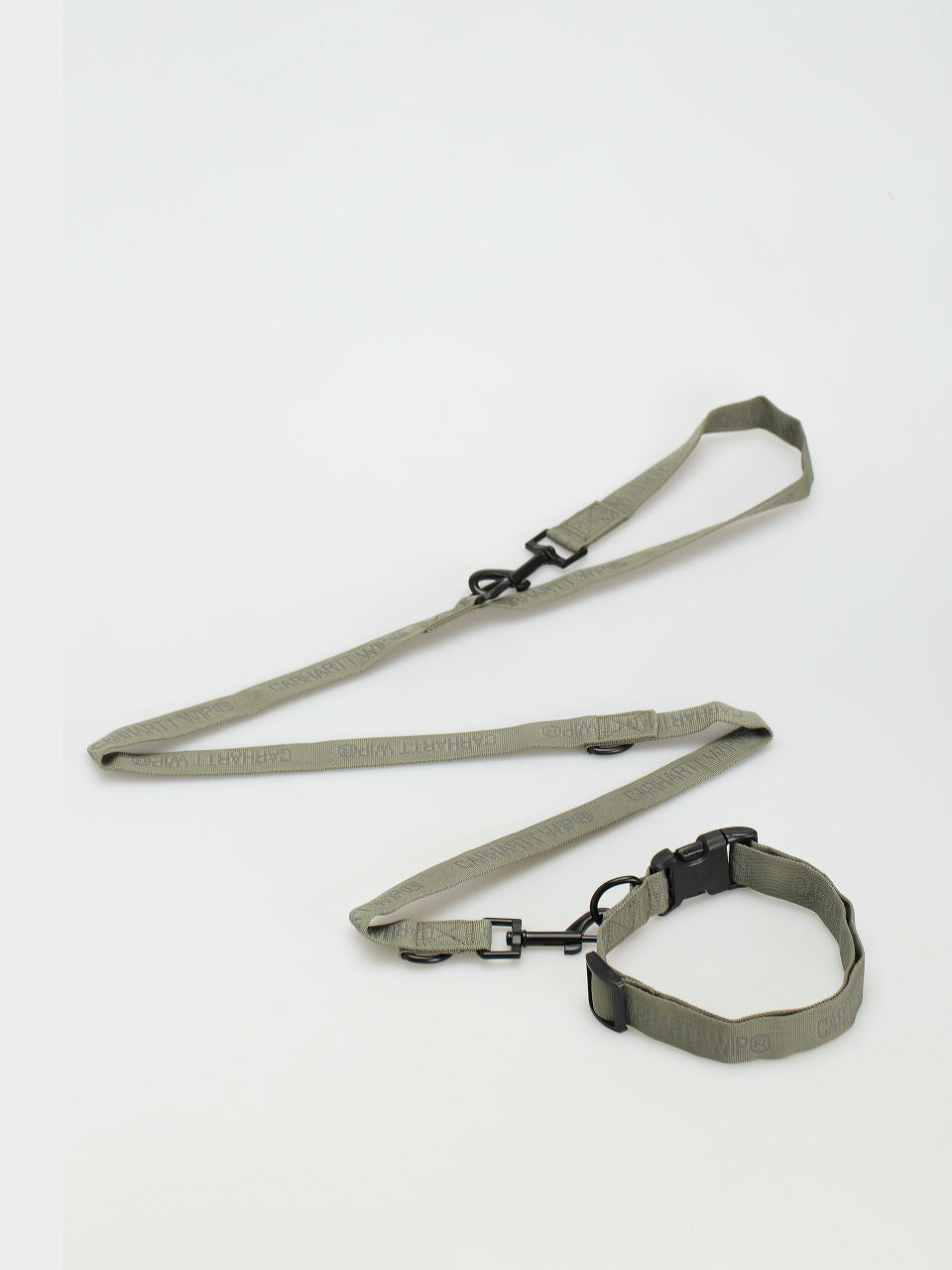 Lesă&Zgardă Carhartt WIP Smycz Tour Dog Leash & Collar (smoke green/reflective)