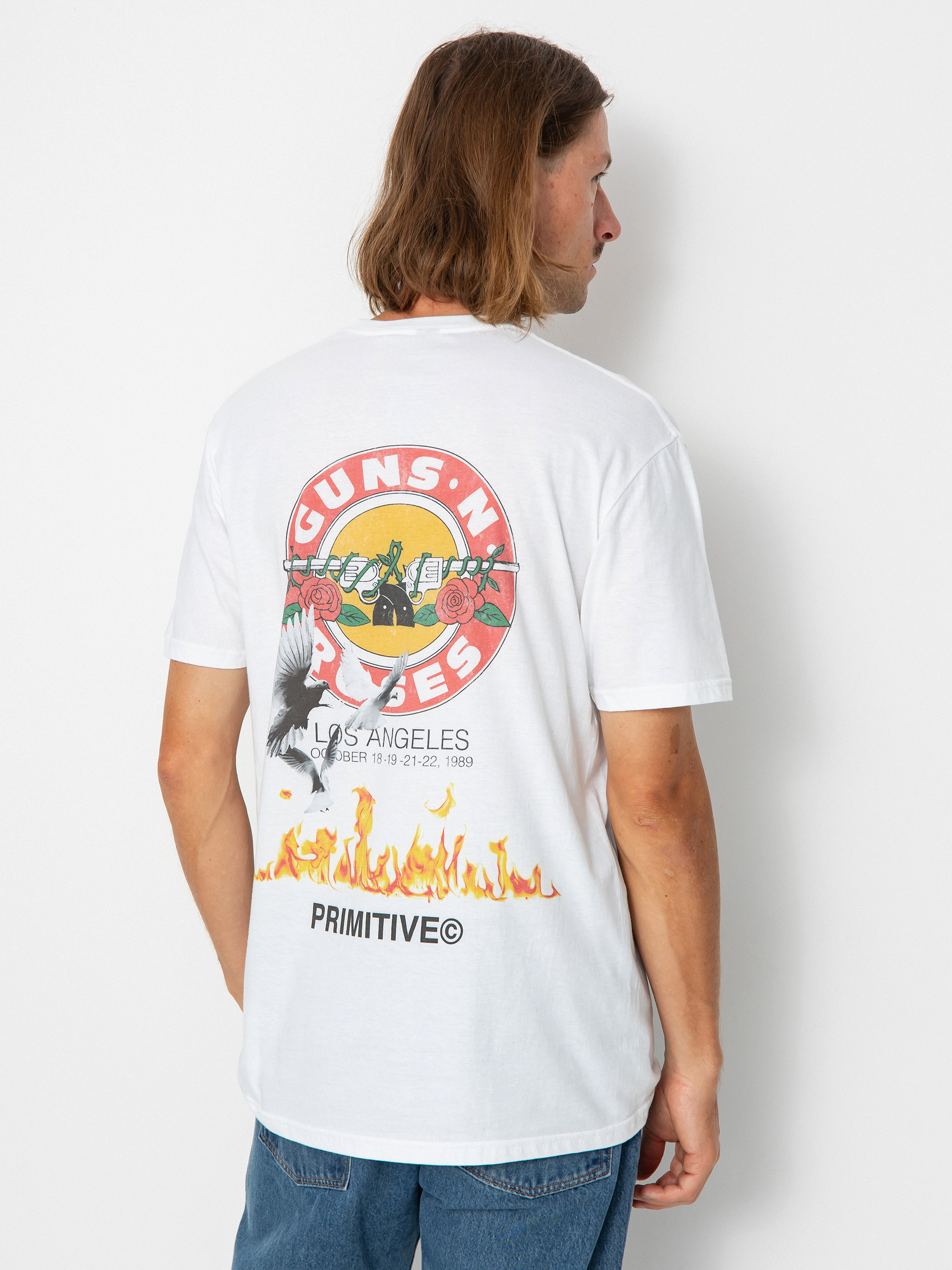 Tricou Primitive X Guns N' Roses Next Door - alb (white) Tricou Primitive X Guns N' Roses Next Door - alb (white)