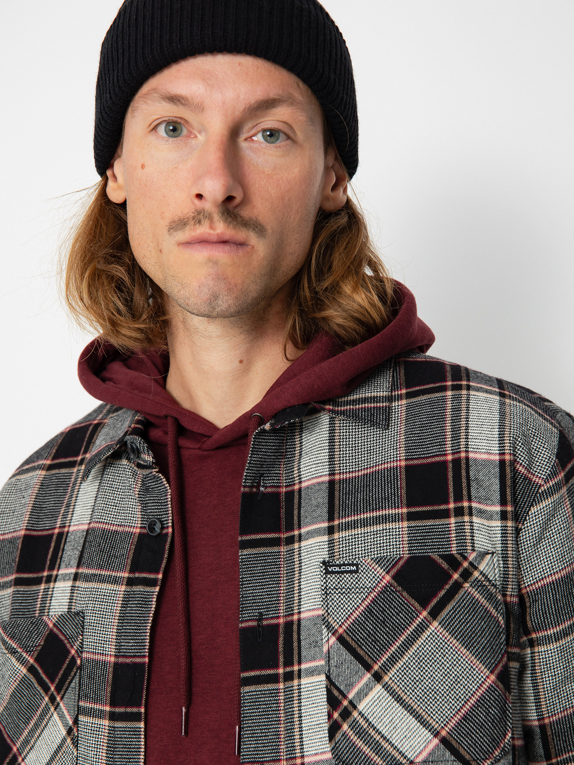 Cămașă Volcom Brickstone Lined Flannel Ls (dirty white)