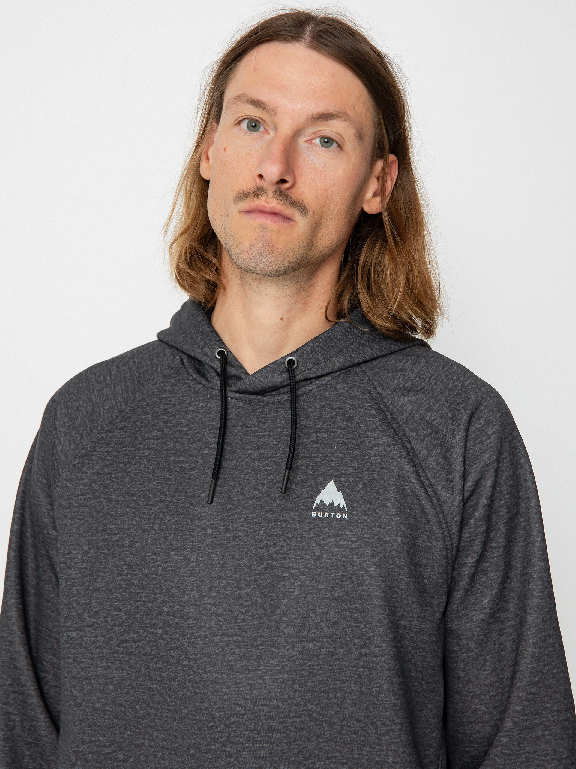 Hanorac cu glugă Burton Crown Weatherproof HD (true black heather)