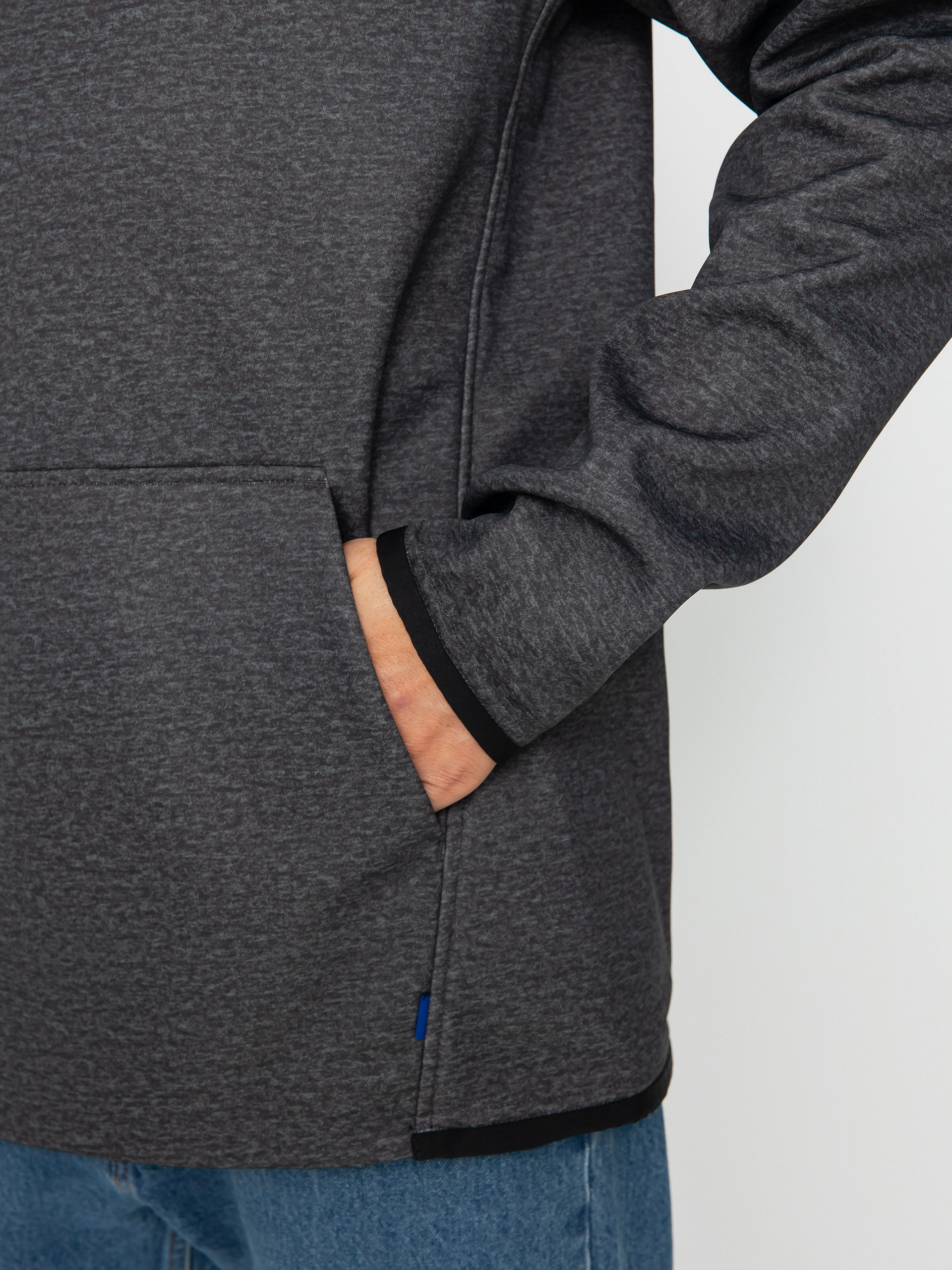 Hanorac cu glugă Burton Crown Weatherproof HD (true black heather)