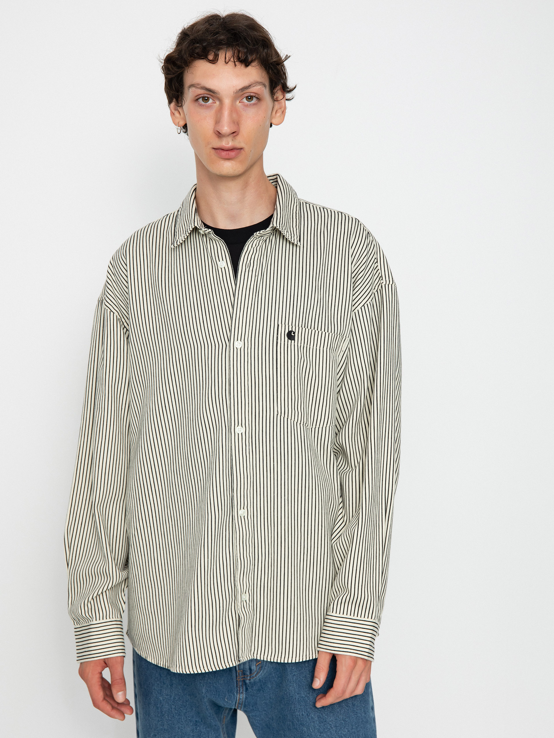 Cămașă Carhartt WIP Kyle (kyle stripe salt/black)