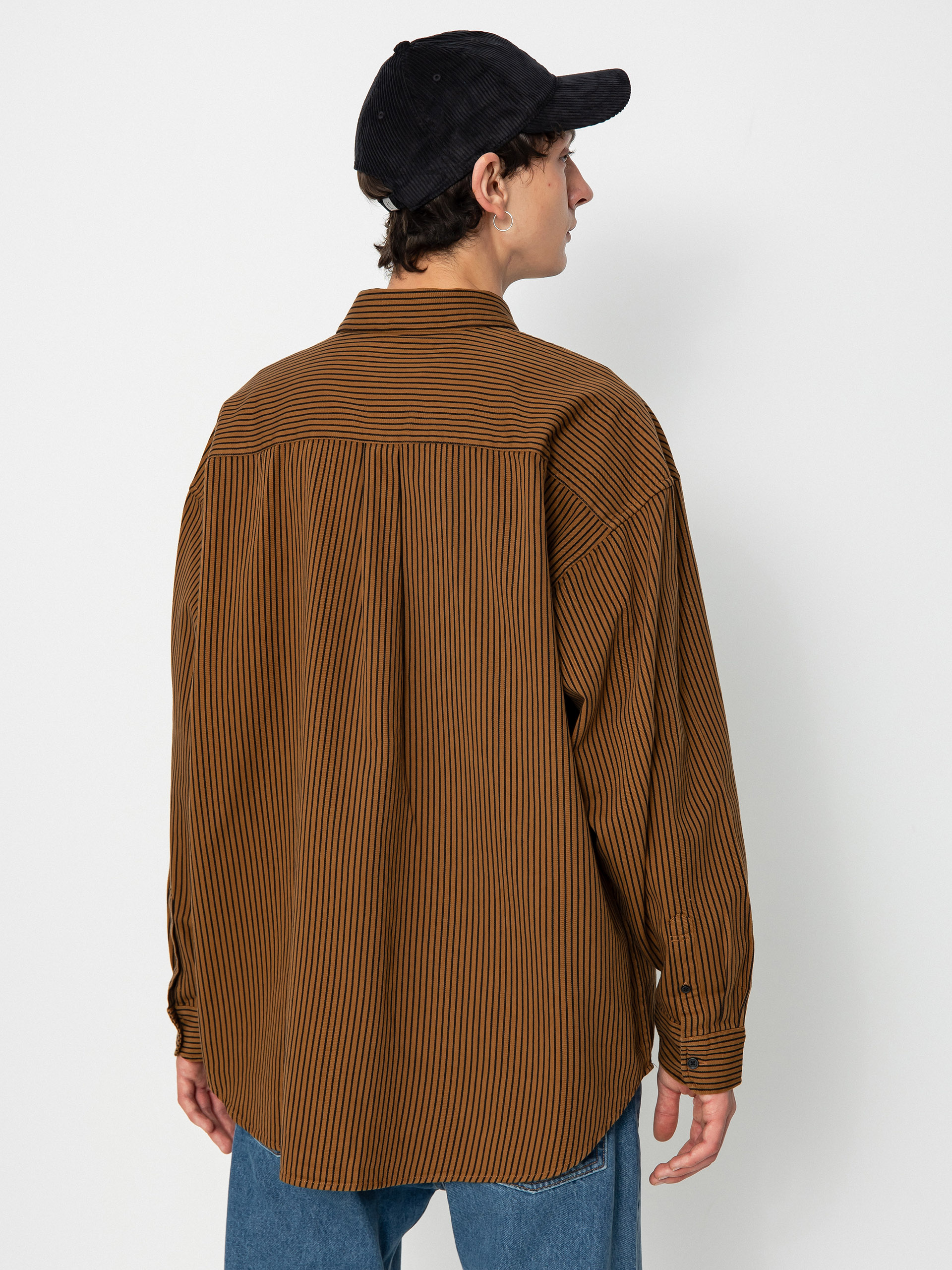 Cămașă Carhartt WIP Kyle (kyle stripe hamilton brown/black)