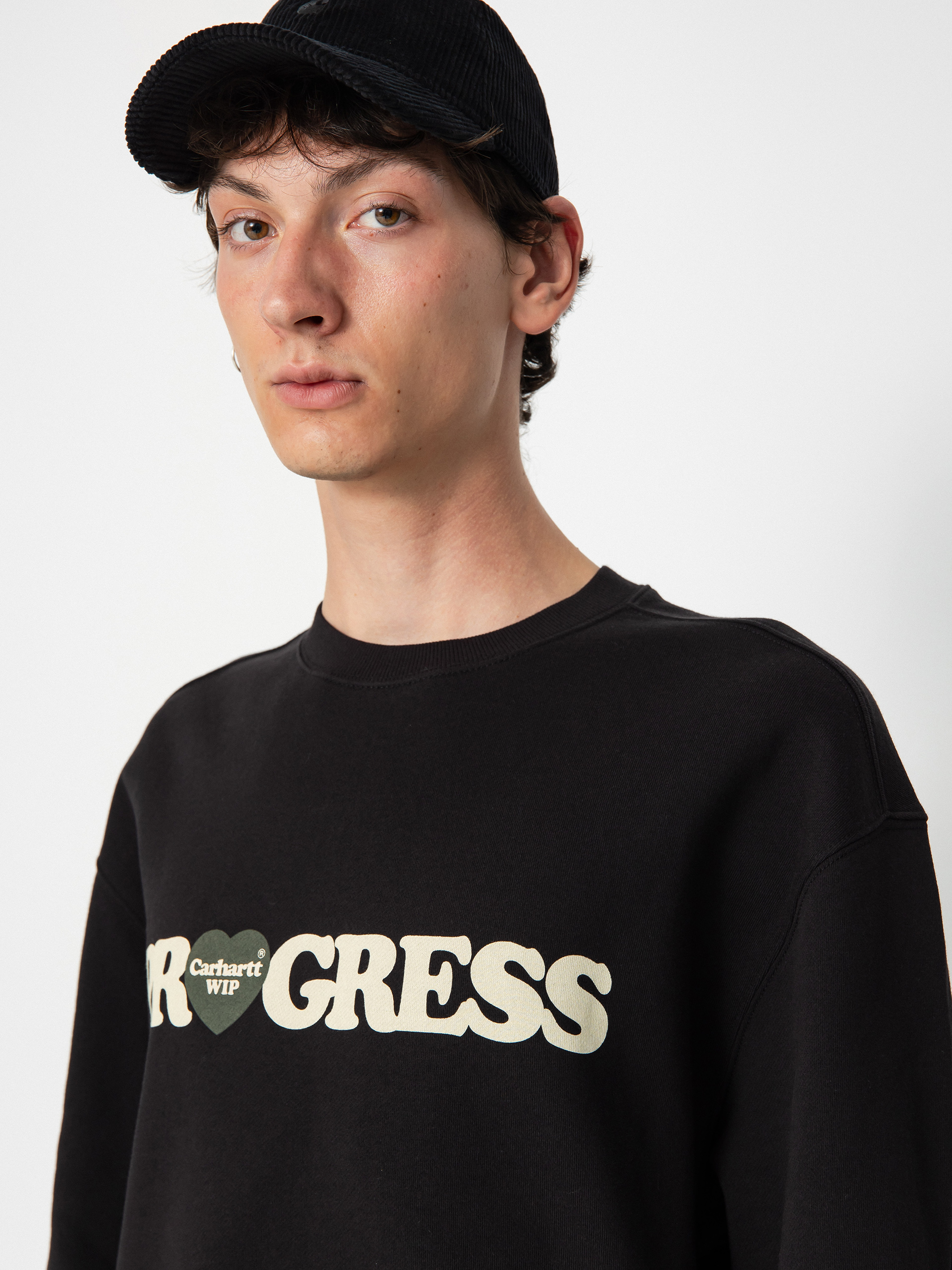 Hanorac Carhartt WIP I Heart Progress (black)