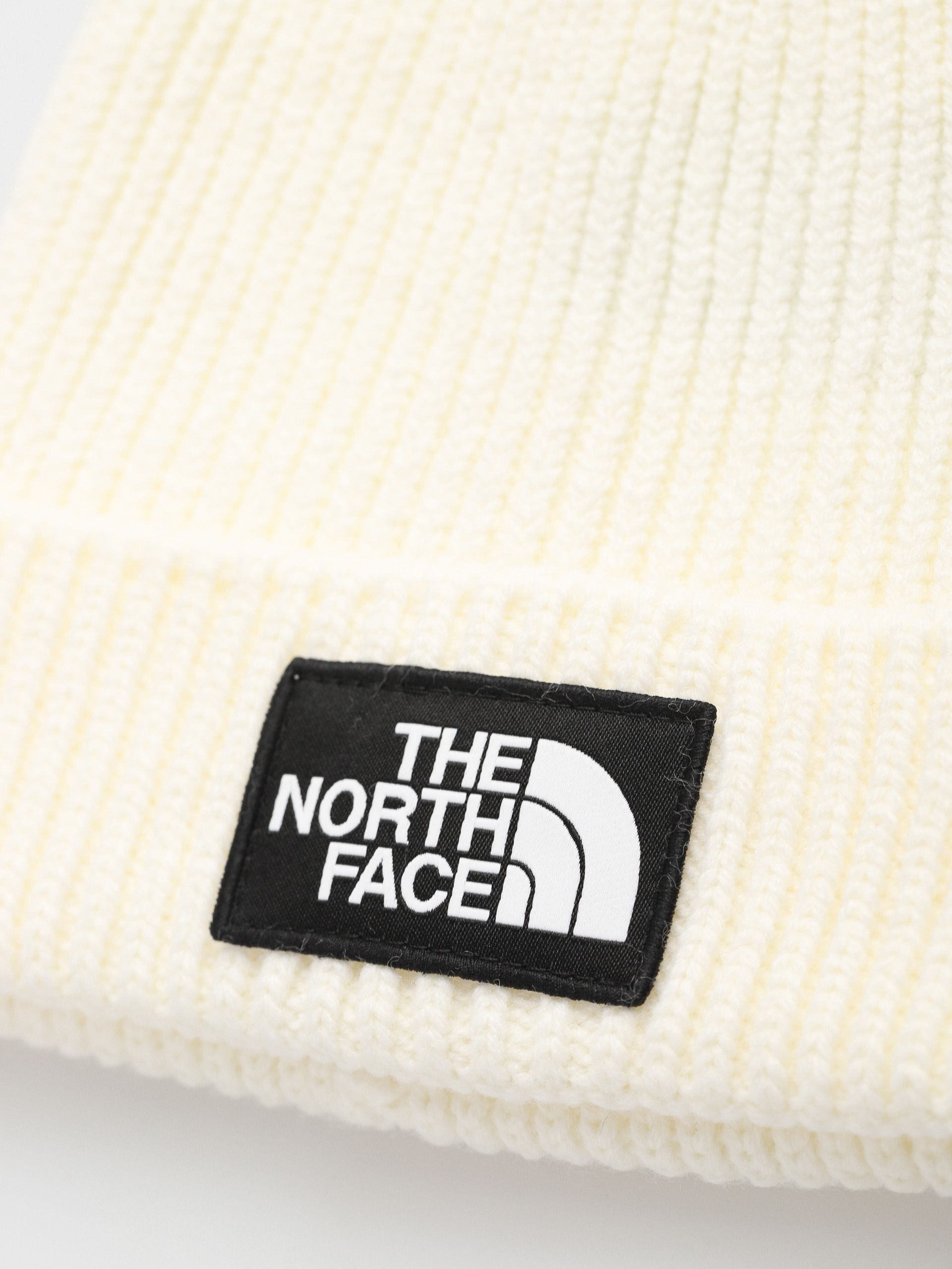 Căciulă The North Face Tnf Logo Box Pom (gardenia white)