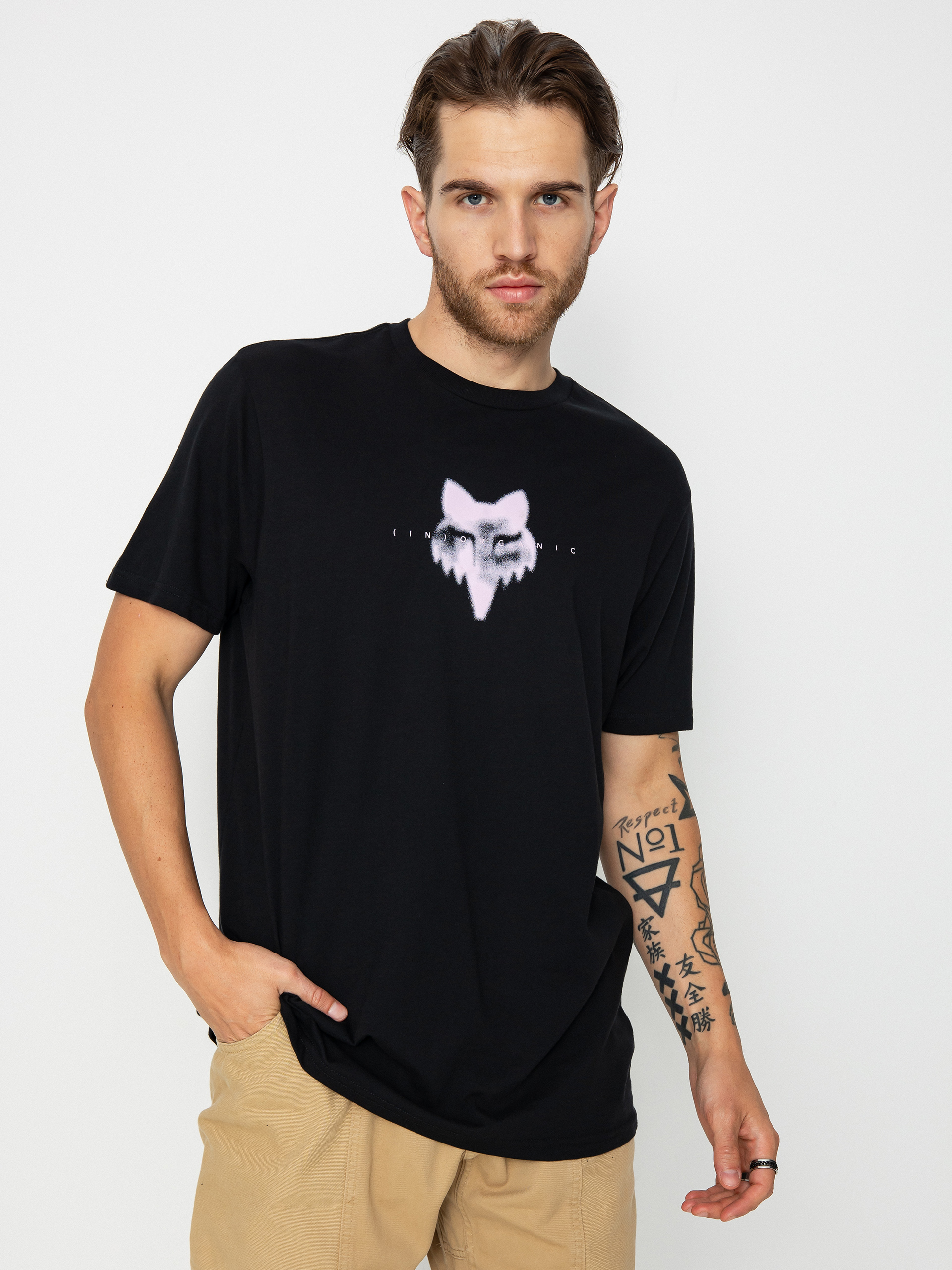 Tricou Fox Inorganic (black)