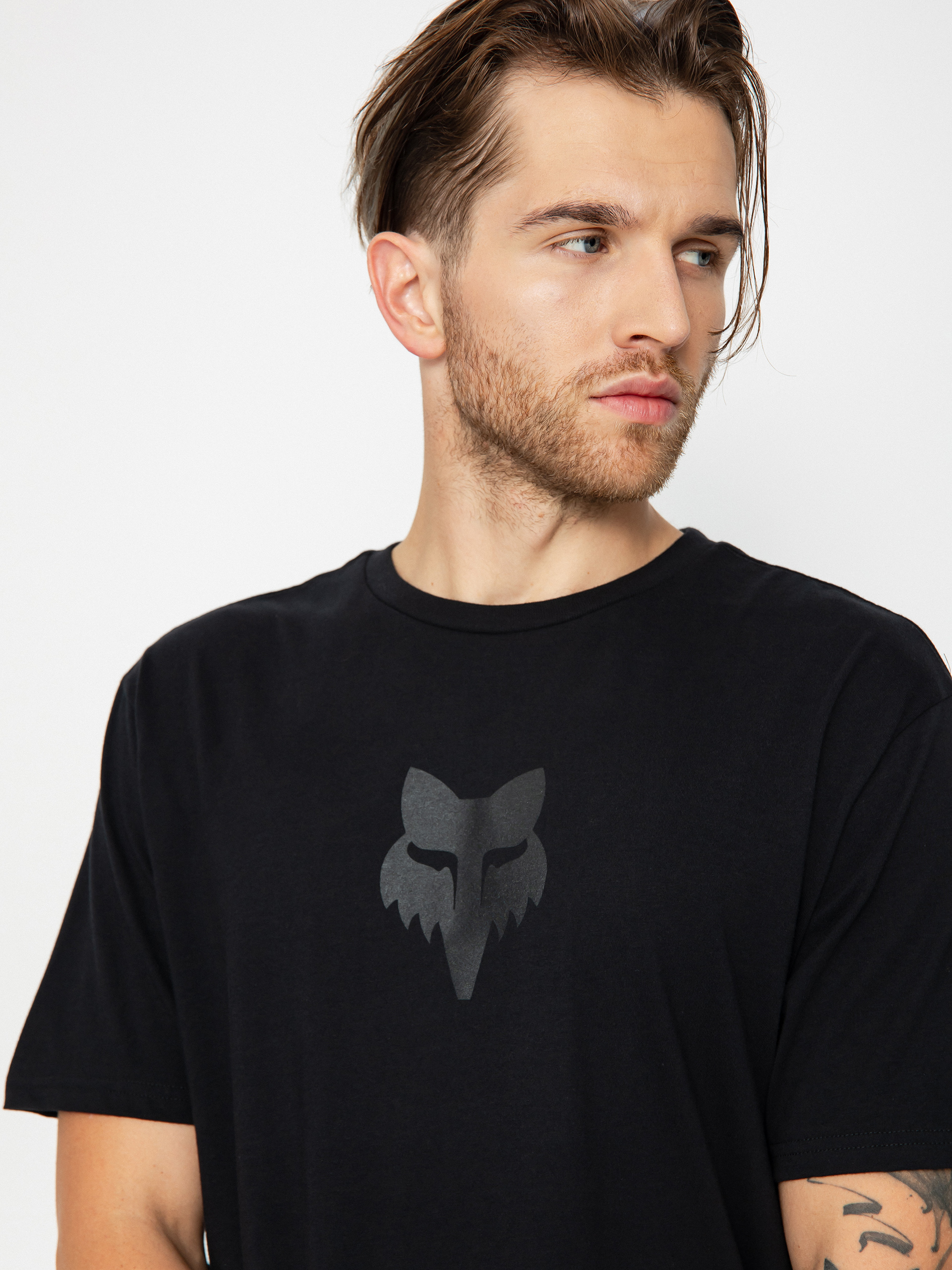 Tricou Fox Head (black/black)