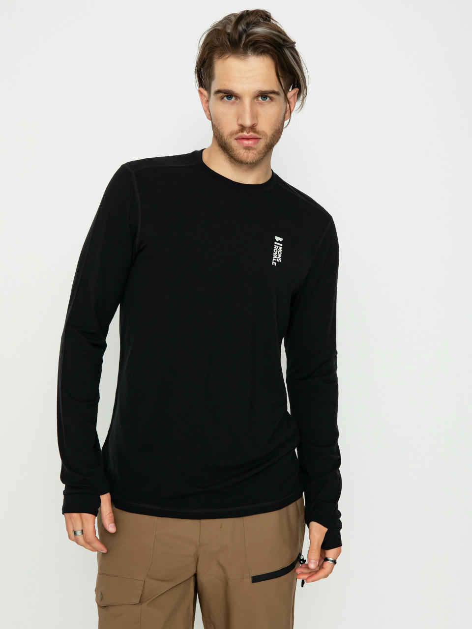 Longsleeve Mons Royale Cascade Merino Flex 200 (black)