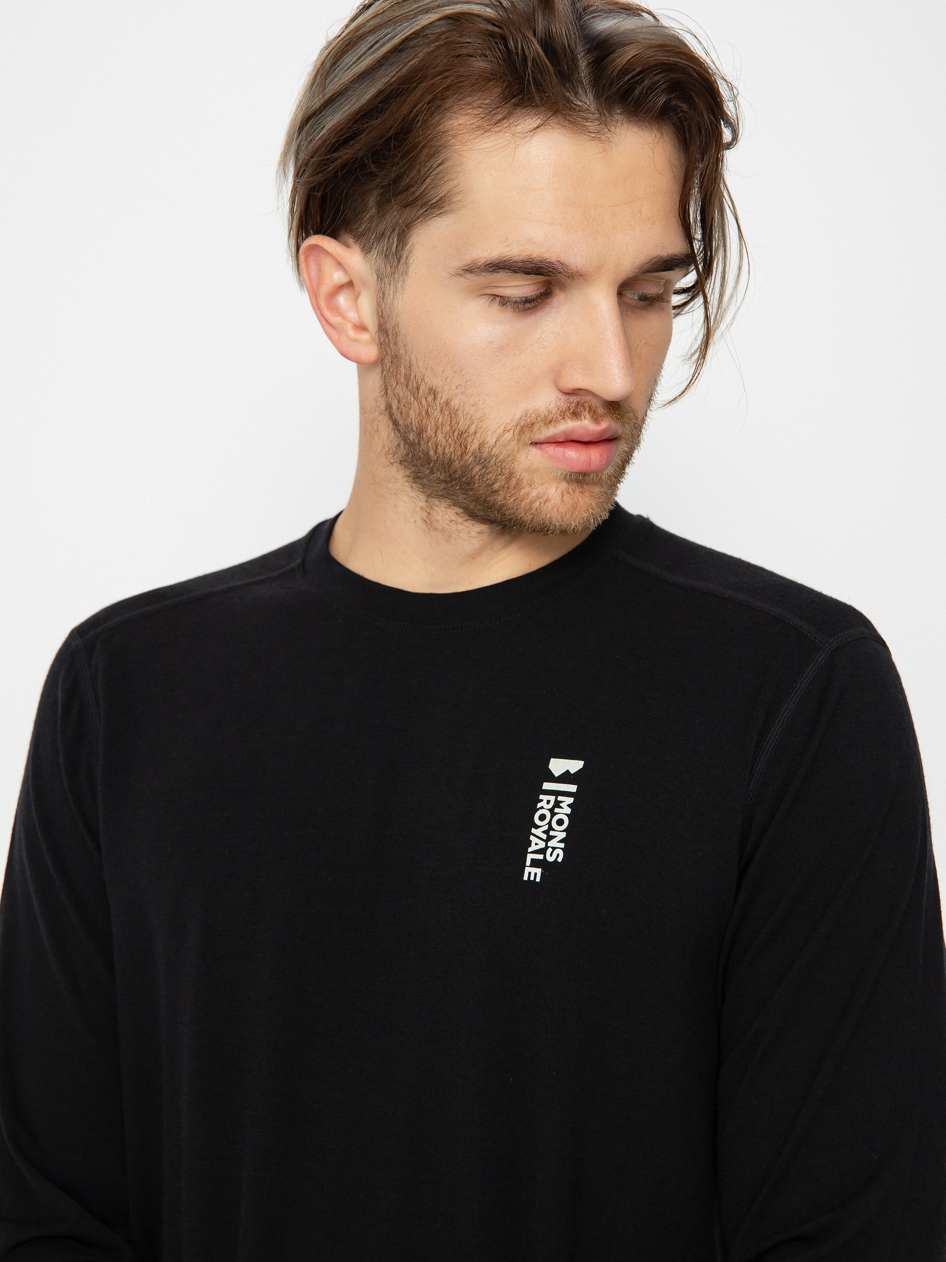 Longsleeve Mons Royale Cascade Merino Flex 200 (black)
