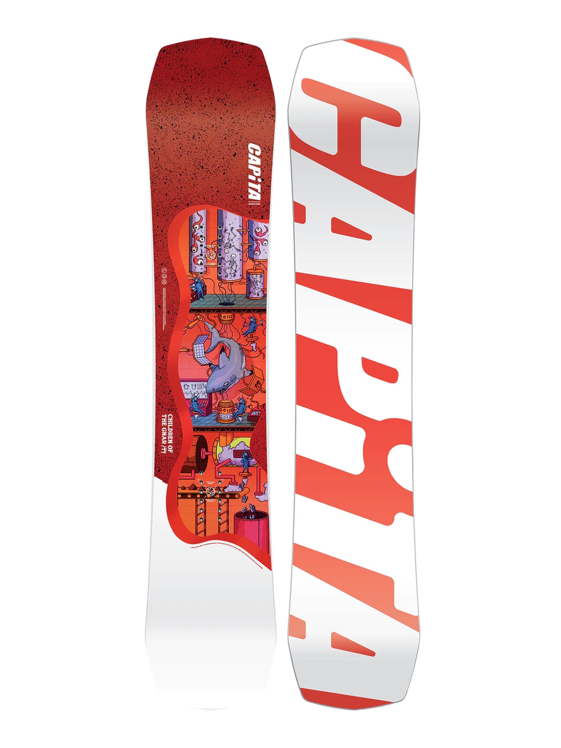 Snowboard Capita Children Of The Gnar JR - roșu (red/white)