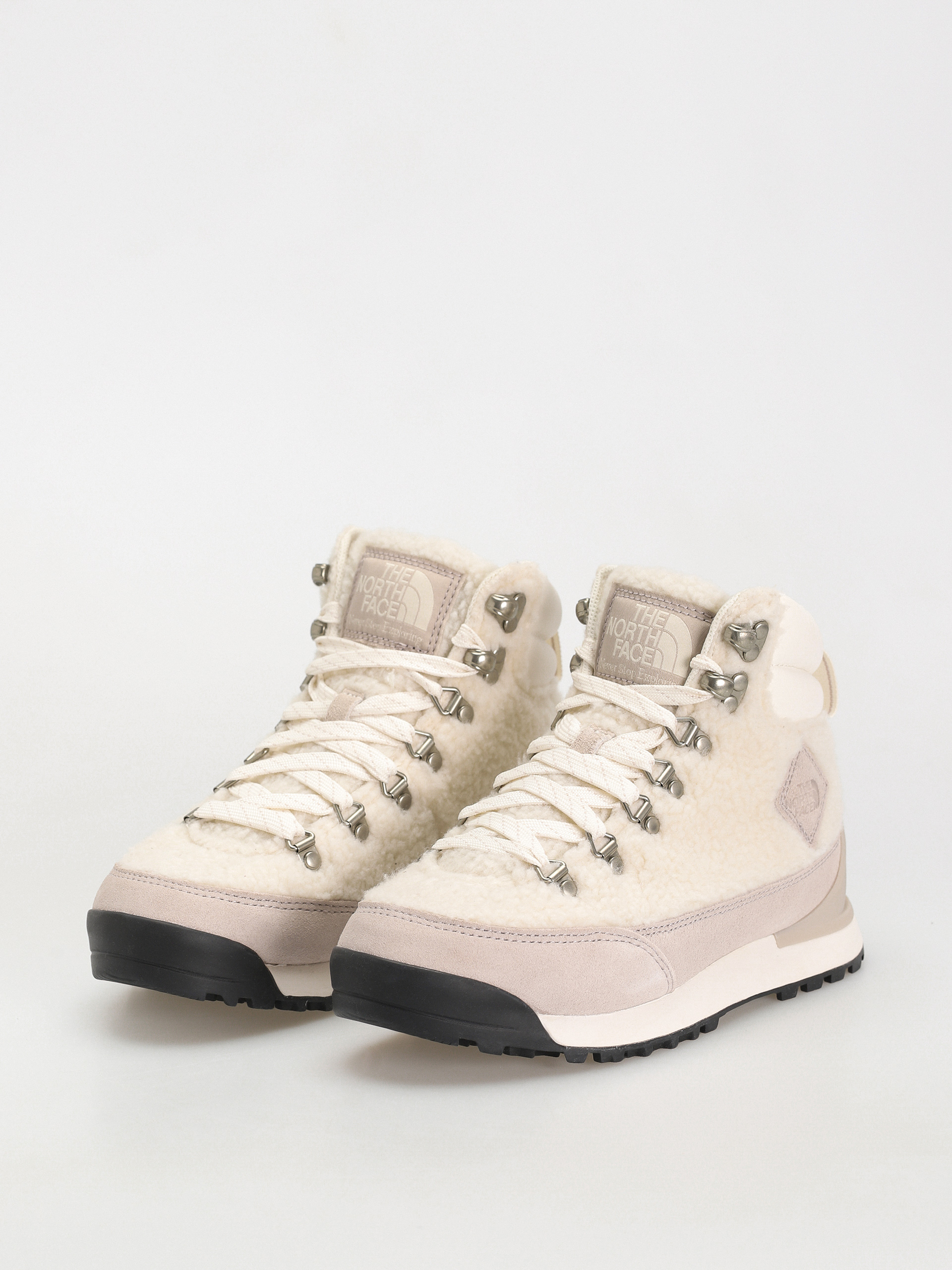 Pantofi The North Face Back To Berkeley Iv High Pile Wmn (gardenia white/silvergrey)