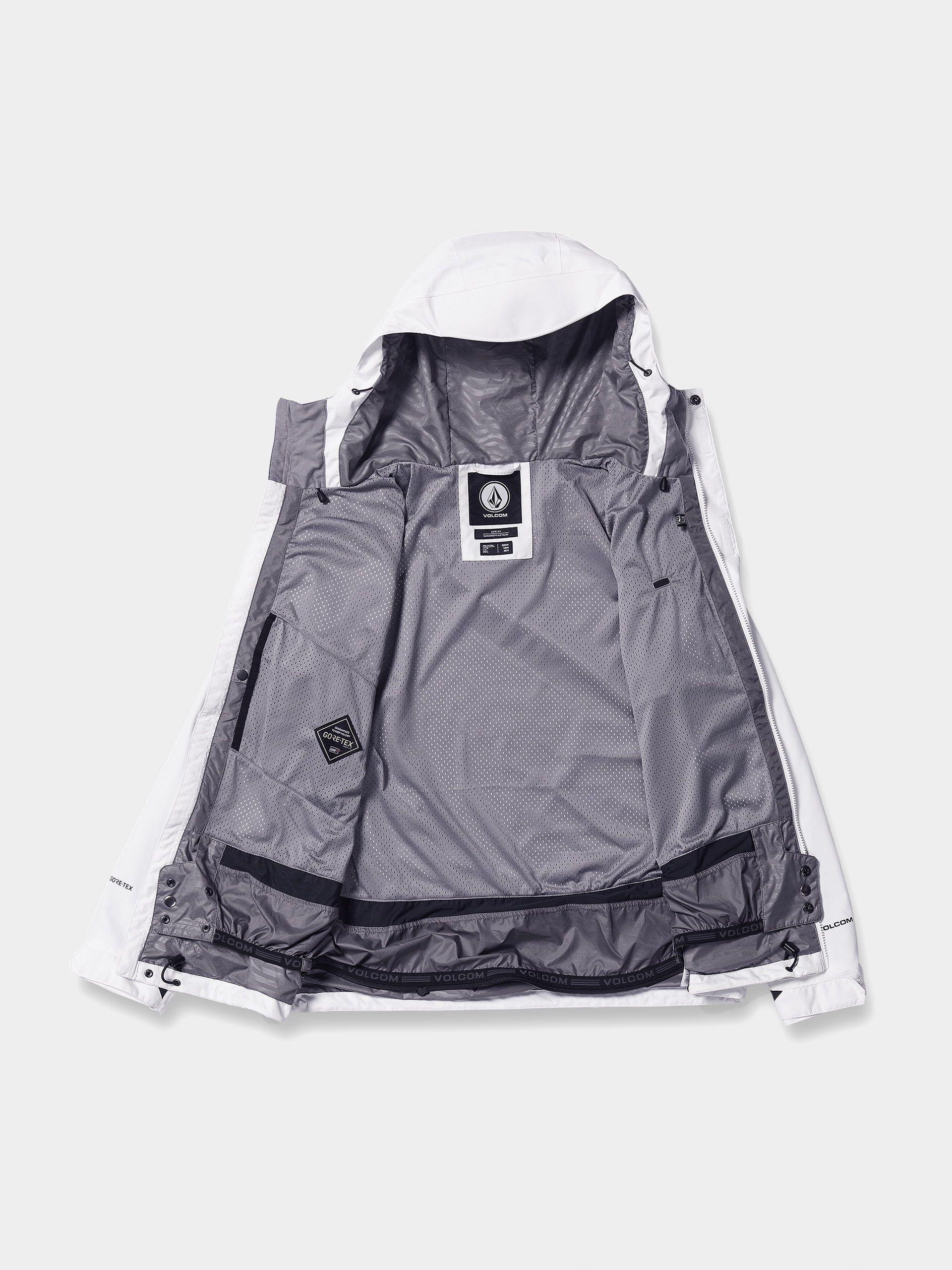Pentru bărbați Geacă de snowboard Volcom Dua Gore Tex (white)
