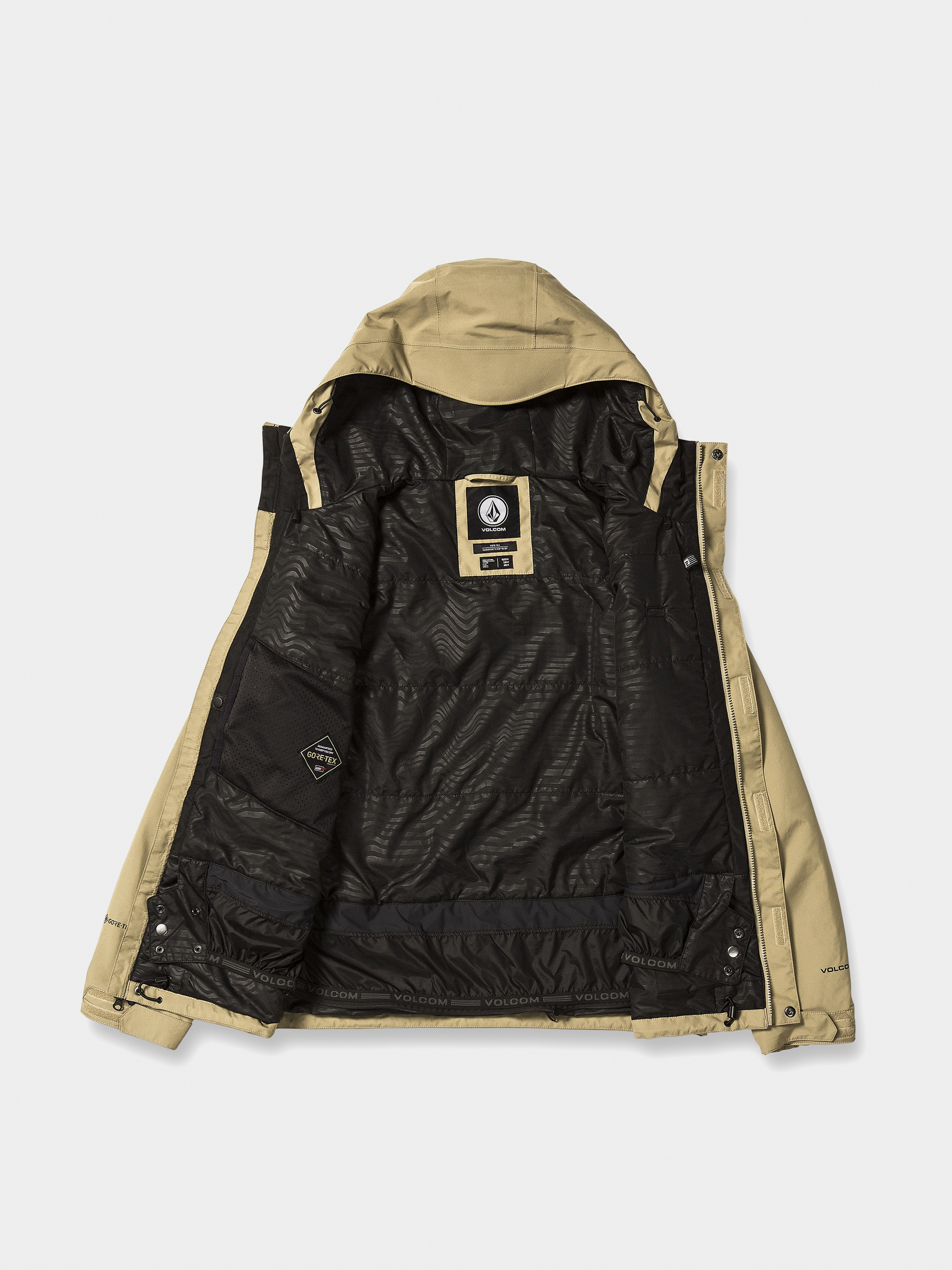 Pentru bărbați Geacă de snowboard Volcom Dua Gore Tex (dark khaki)
