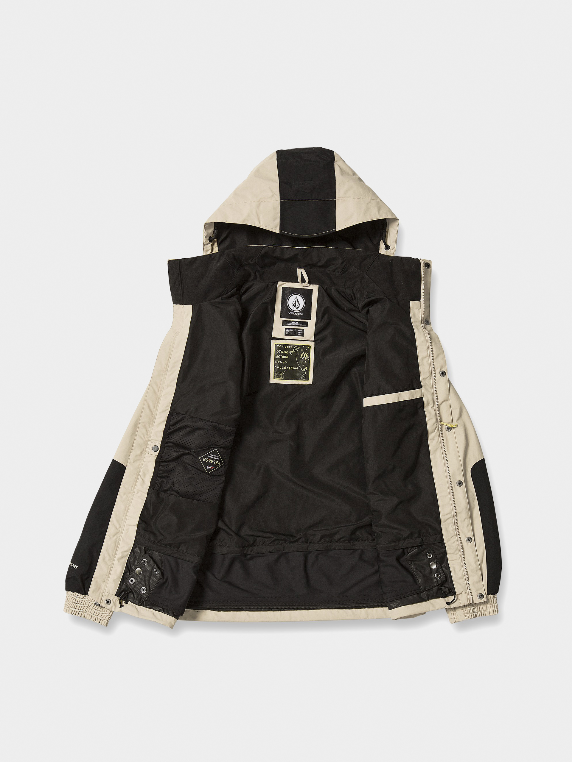 Pentru bărbați Geacă de snowboard Volcom Longo Gore Tex (khakiest)