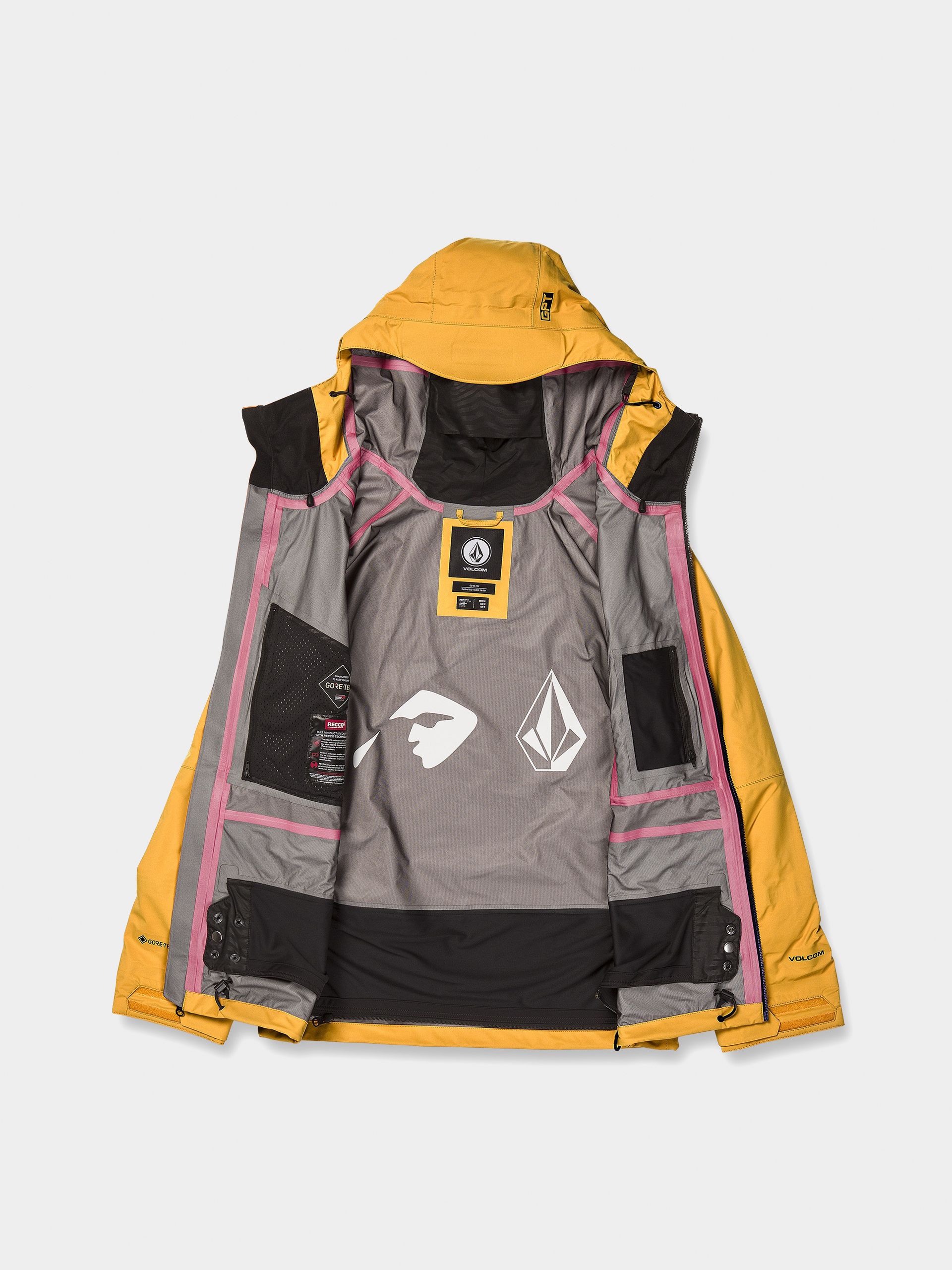 Pentru bărbați Geacă de snowboard Volcom Guide Gore Tex (gold)