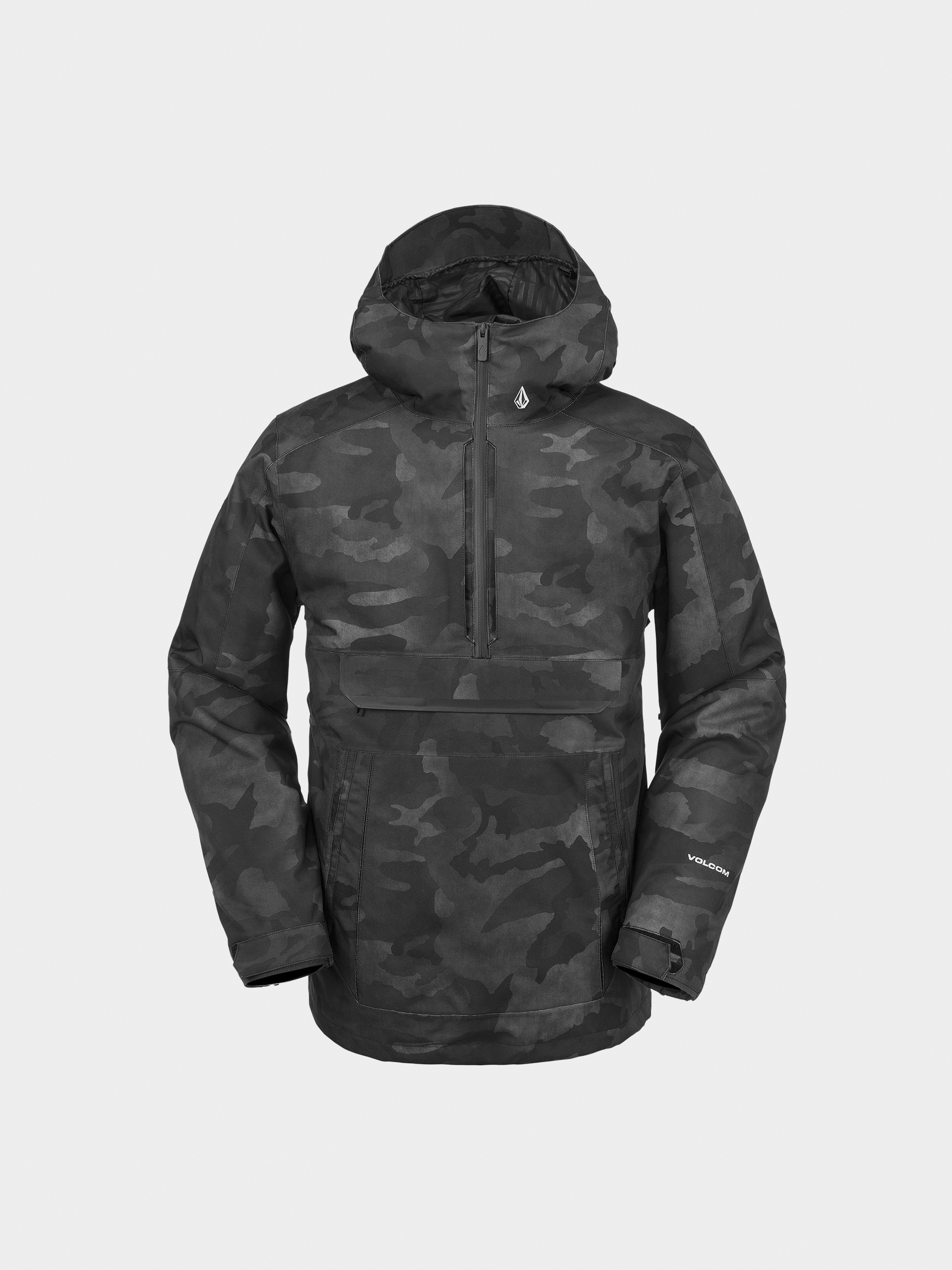 Pentru bărbați Geacă de snowboard Volcom Brighton Pullover (black camo)
