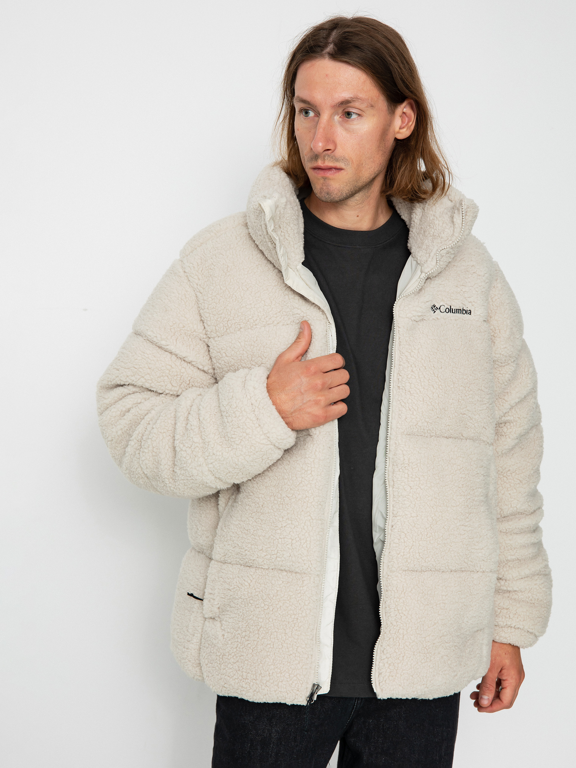 Geacă Columbia Puffect Sherpa (dark stone)