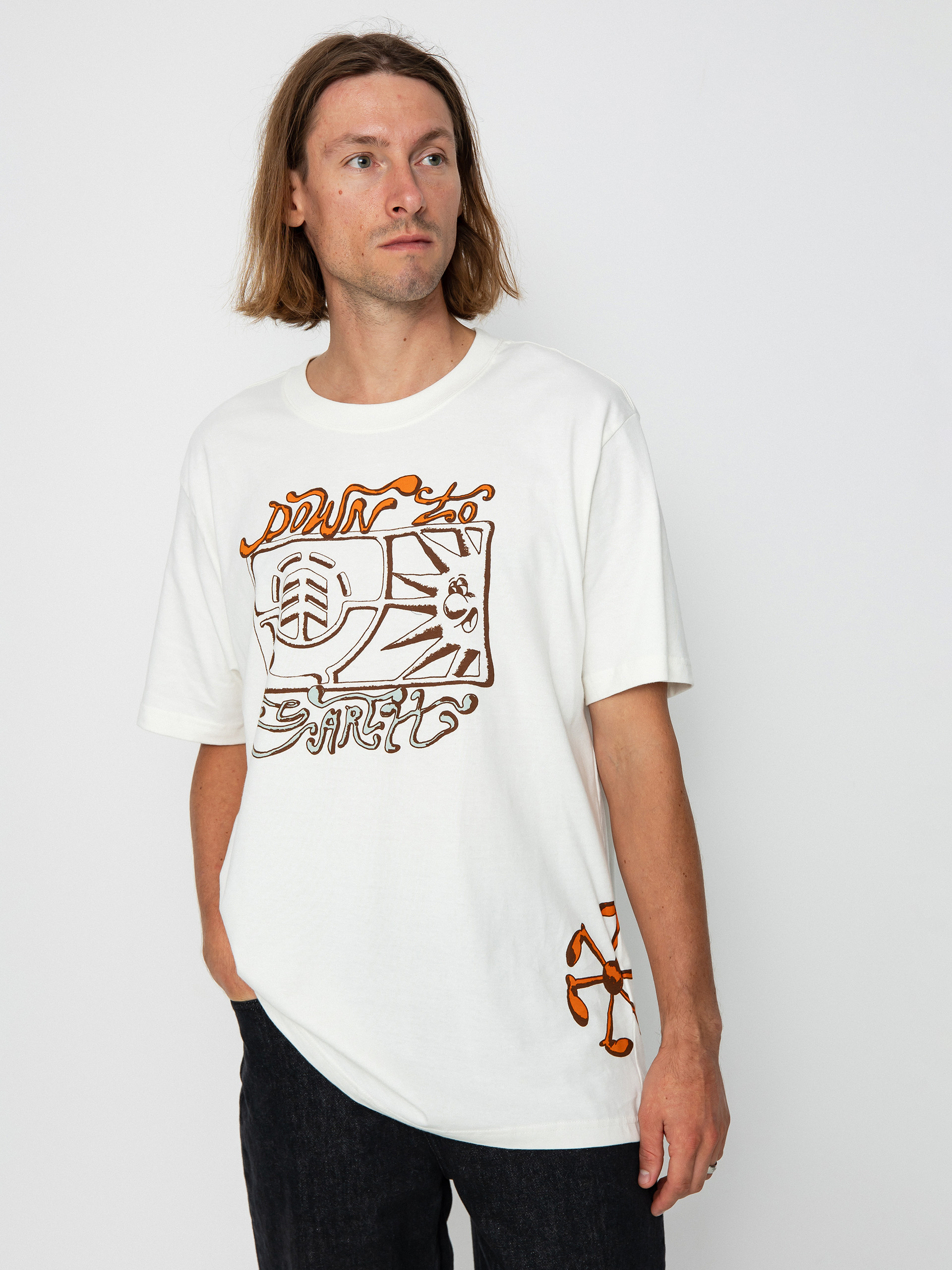 Tricou Element Down To Earth (egret)