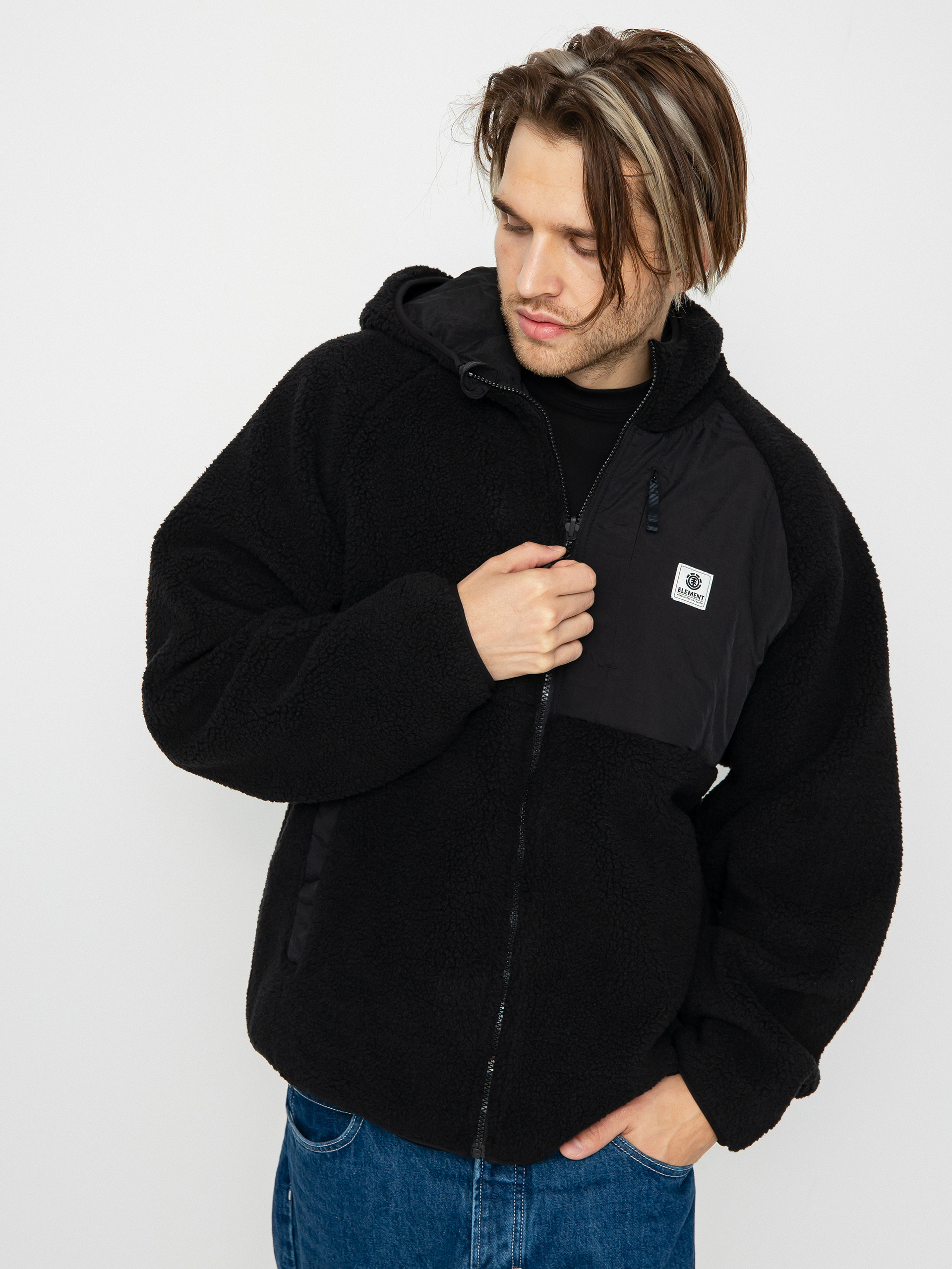 Geacă Element Wolfe Sherpa (jet black)