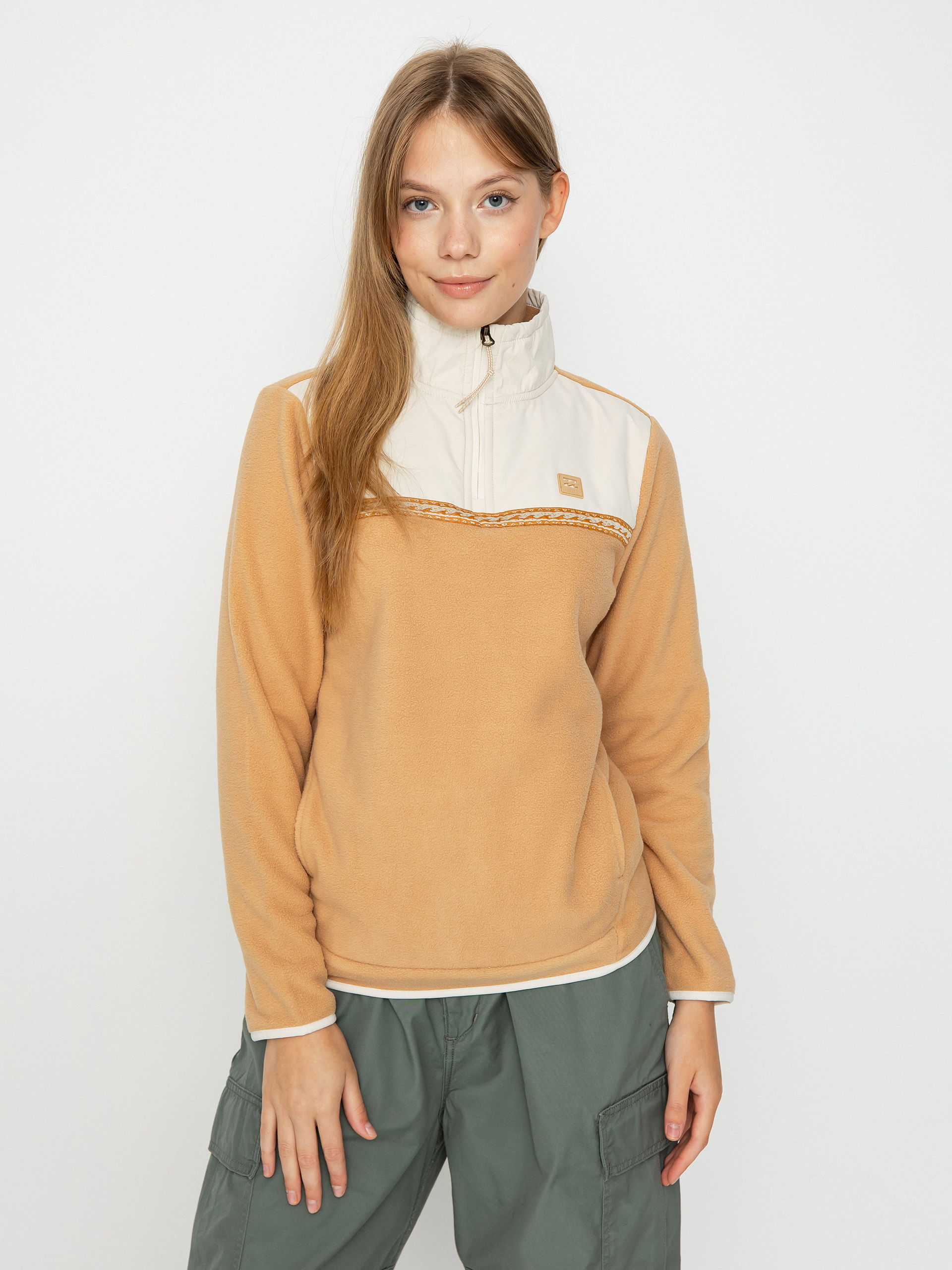 Hanorac din fleece Billabong Boundary Lite Wmn (latte)