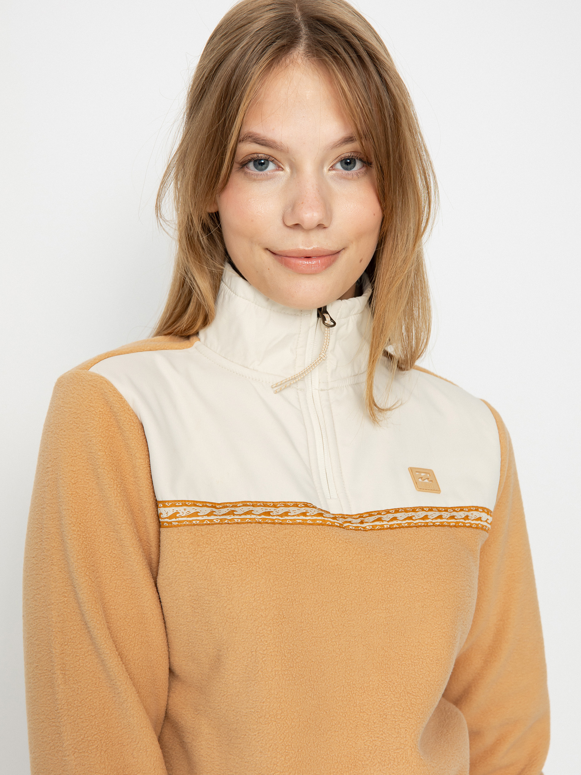 Pentru femei Hanorac din fleece Billabong Boundary Lite (latte)