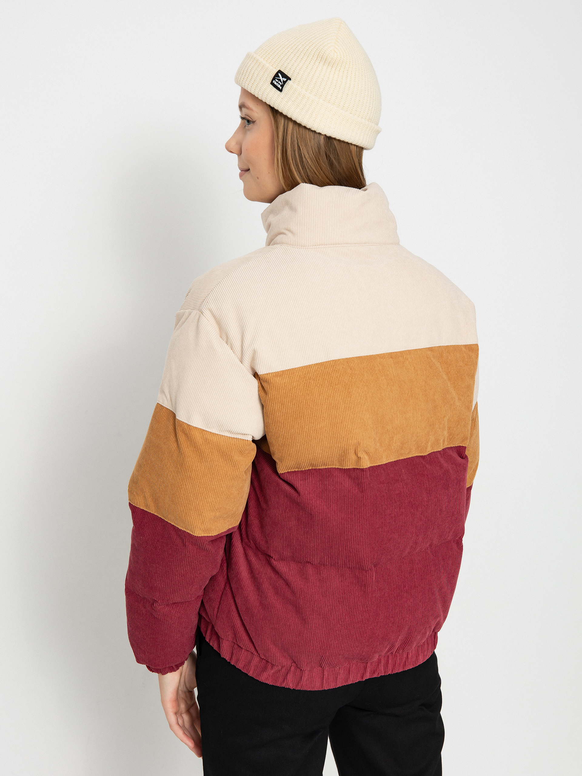 Geacă Iriedaily Cordy Puffer Wmn (dark red)