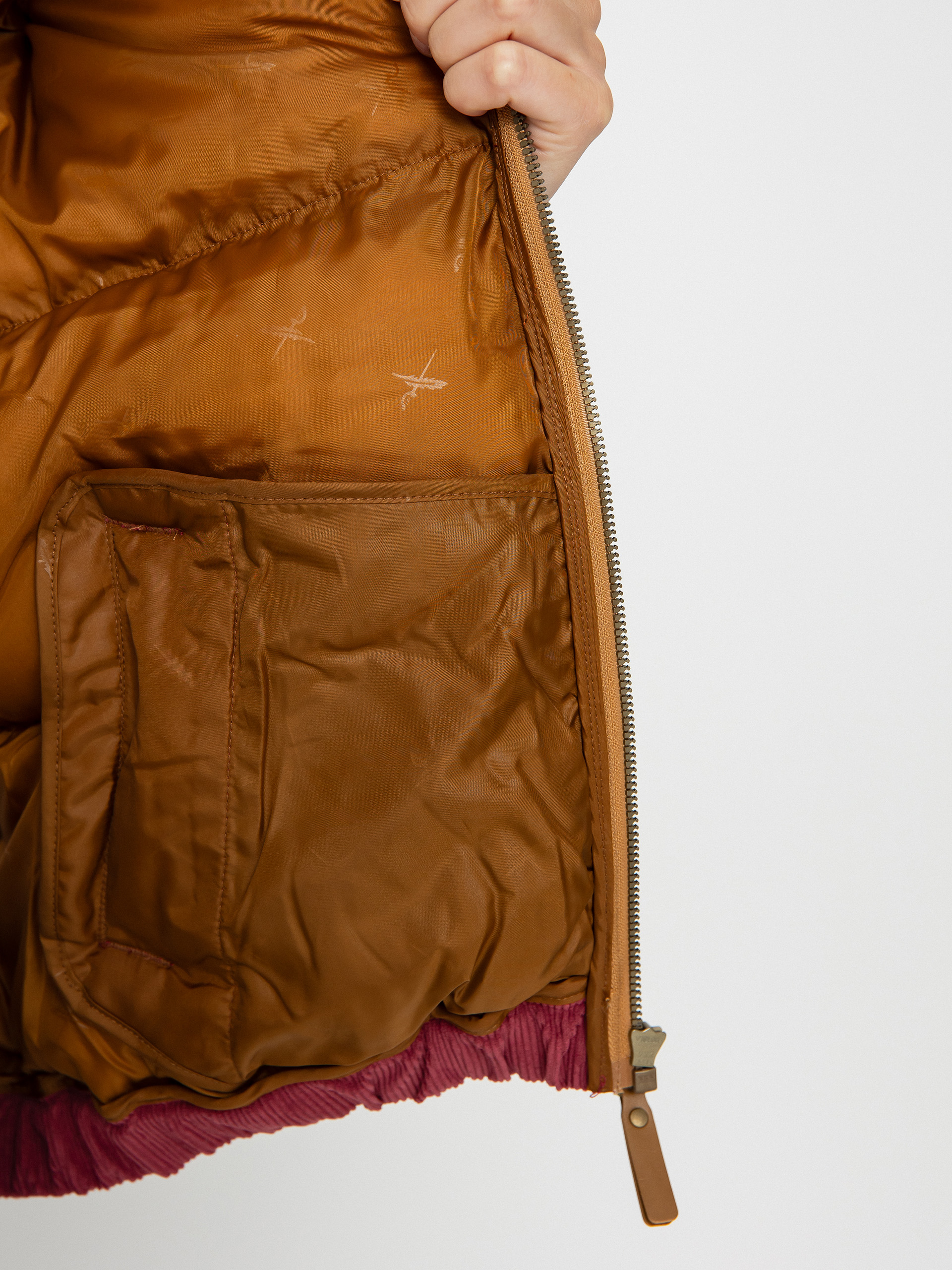 Geacă Iriedaily Cordy Puffer Wmn (dark red)