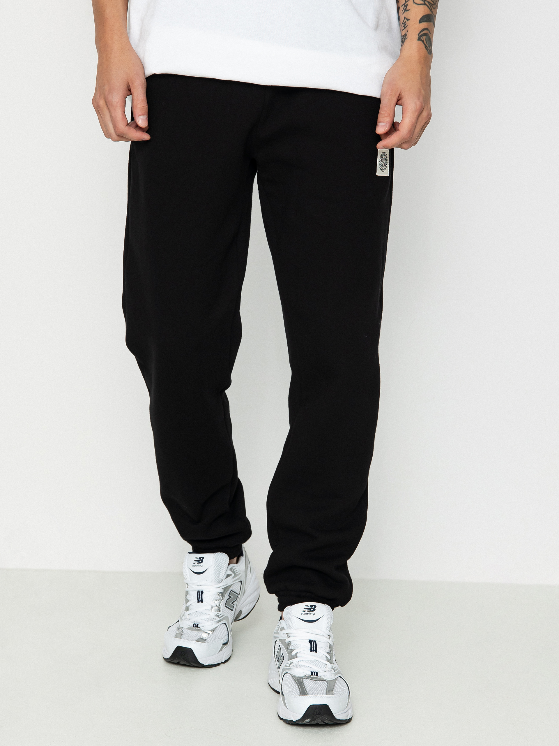 Pantaloni MassDnm Patch Straight Fit (black)