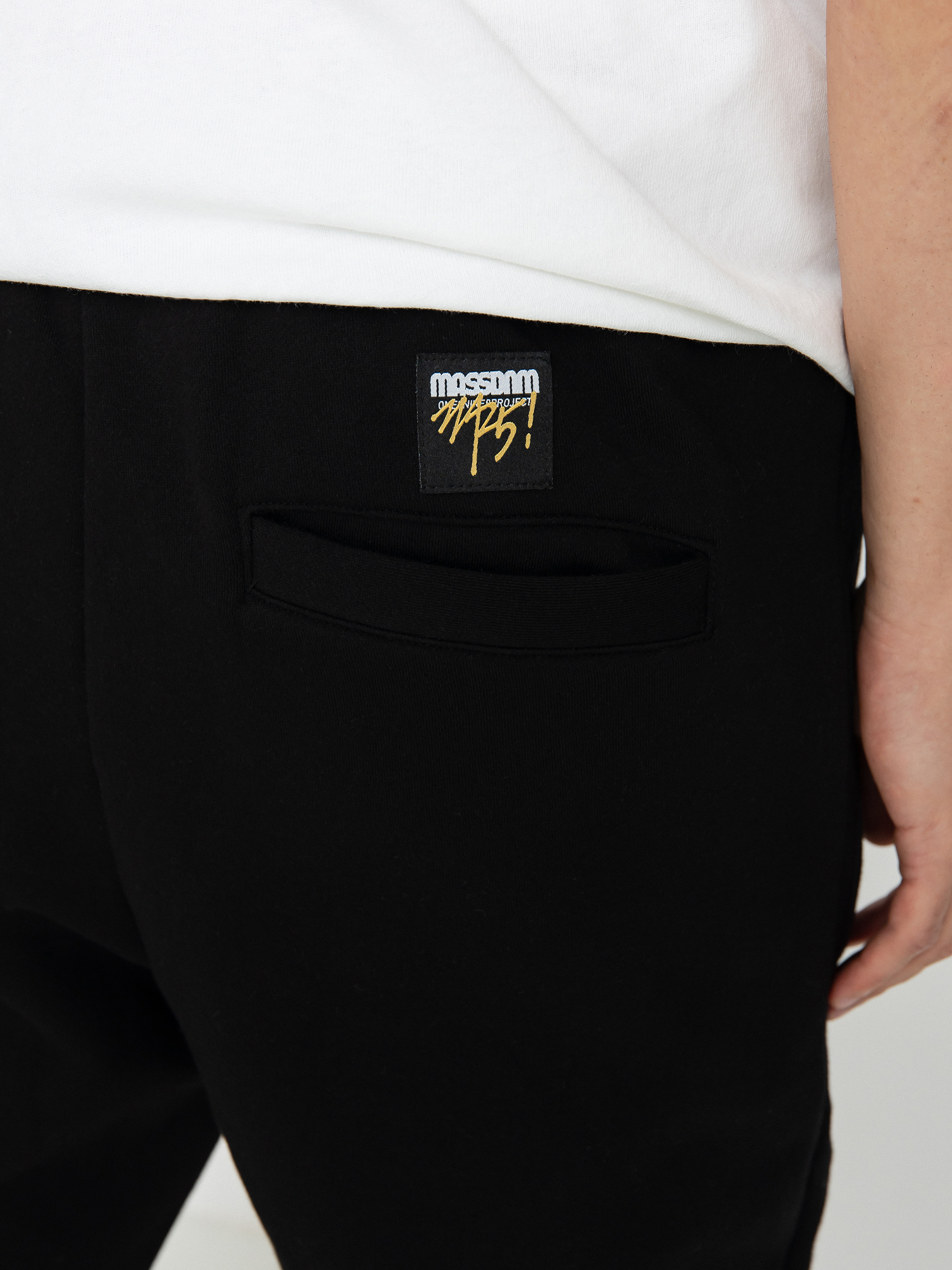 Pantaloni MassDnm Patch Straight Fit (black)
